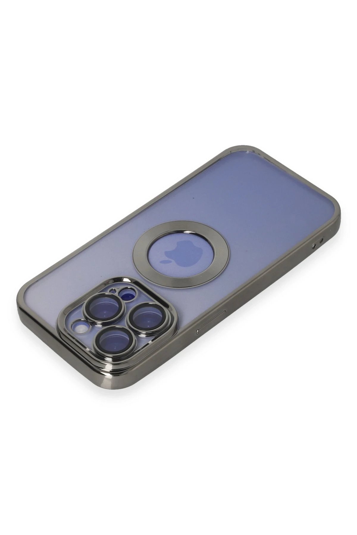 Newface iPhone 15 Pro Kılıf Slot Silikon - Titan Gri