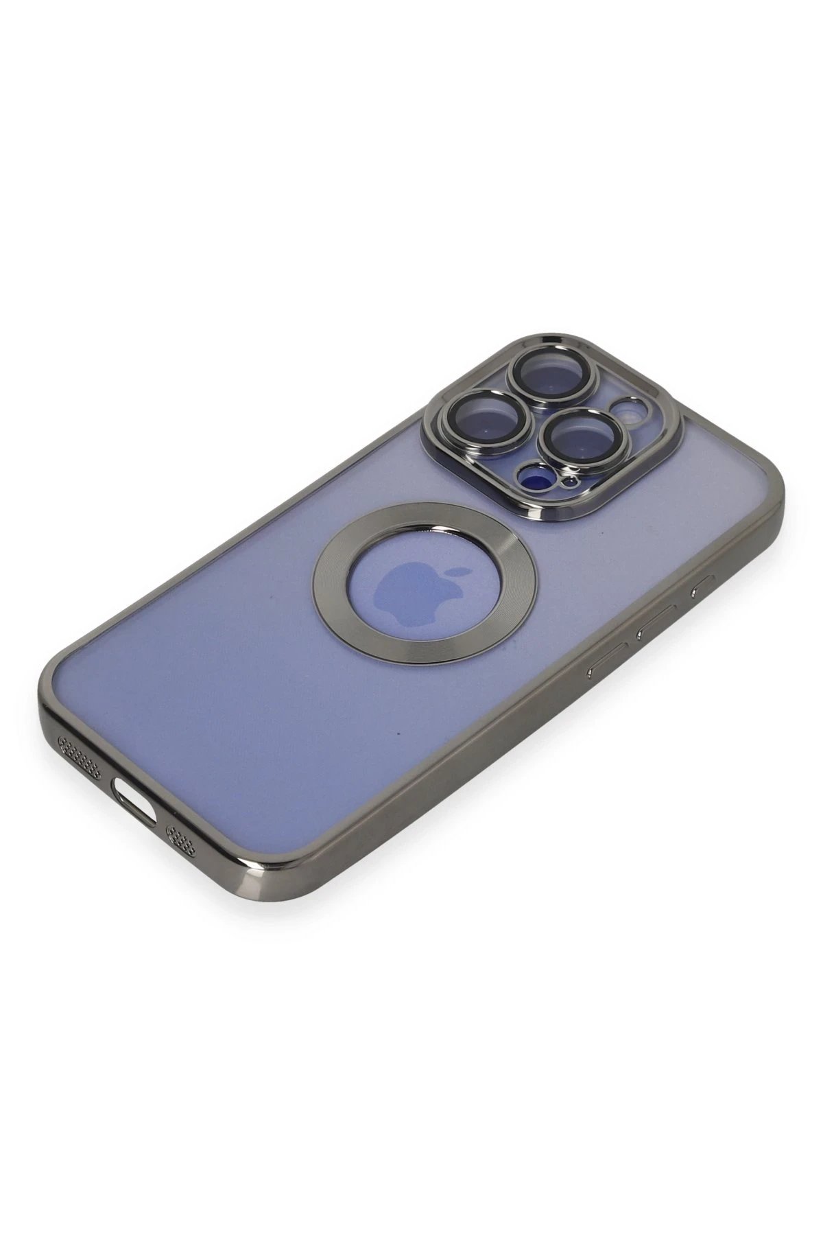 Newface iPhone 15 Pro Kılıf Slot Silikon - Titan Gri