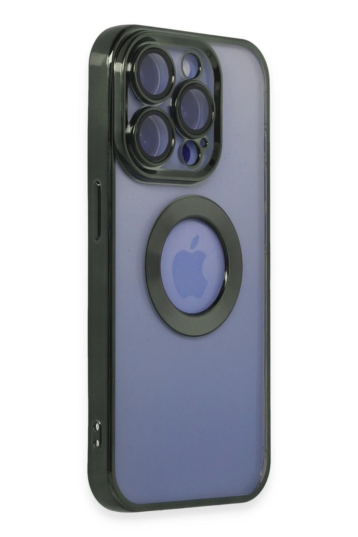 Newface iPhone 15 Pro Max Kılıf Slot Silikon - Köknar Yeşili