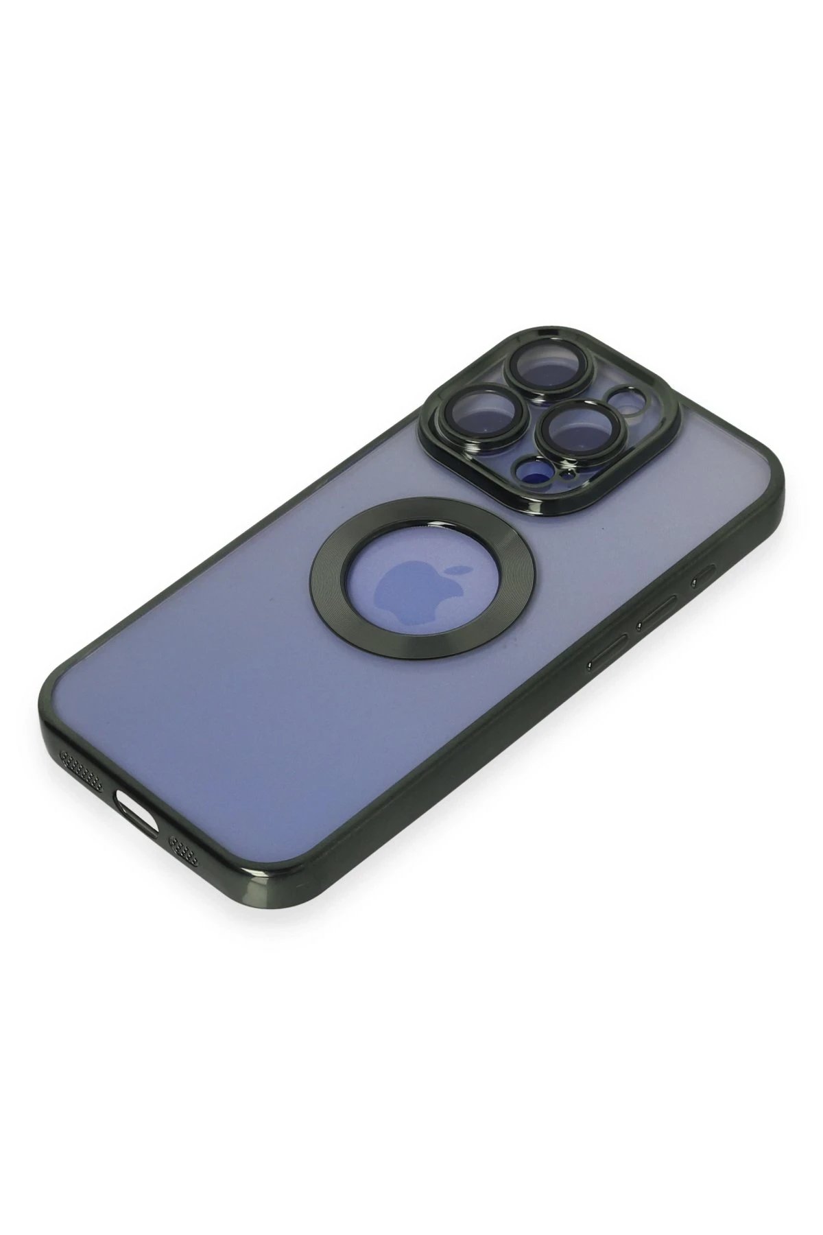 Newface iPhone 15 Pro Max Kılıf Slot Silikon - Köknar Yeşili