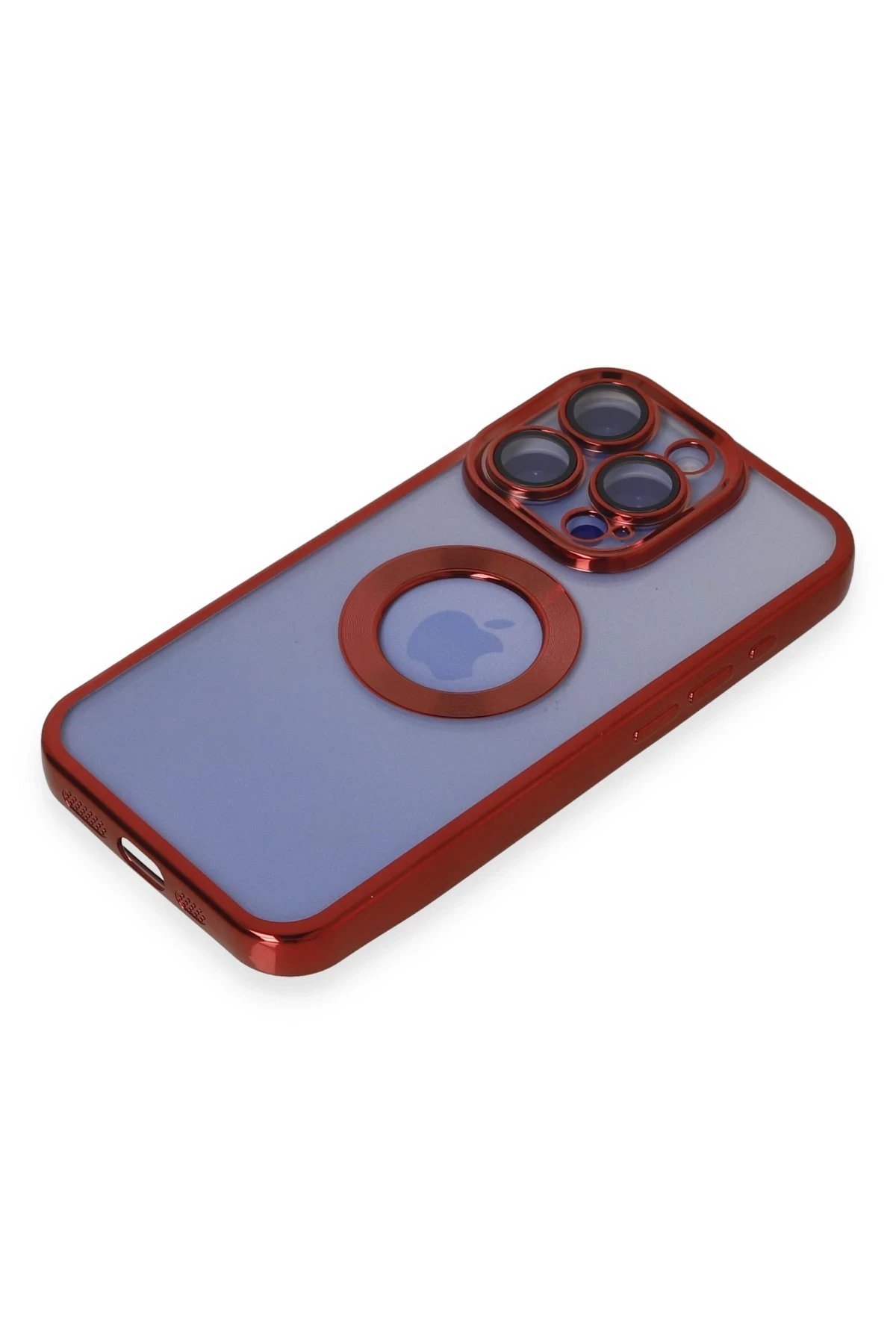 Newface iPhone 15 Pro Max Kılıf Slot Silikon - Kırmızı