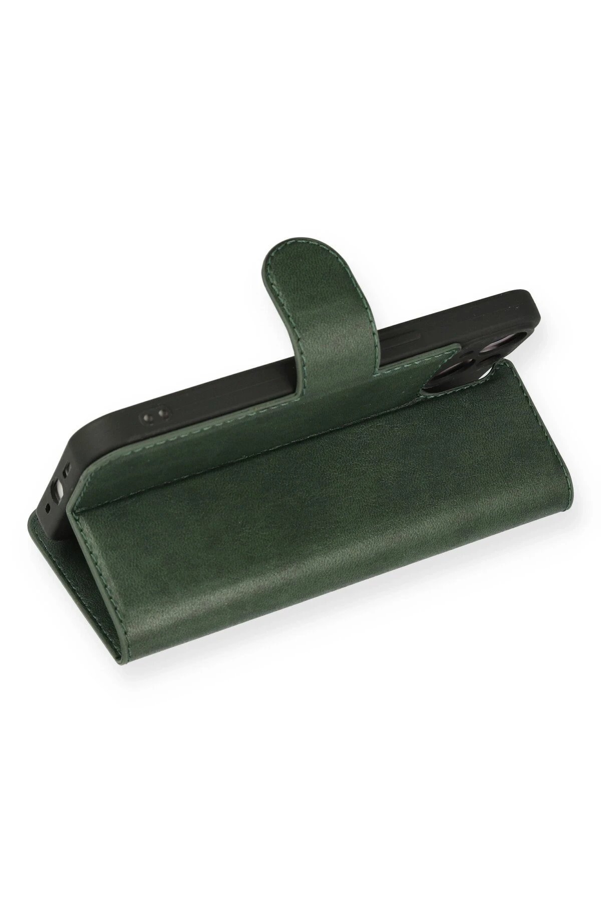 Newface iPhone 14 Kılıf Trend S Plus Kapaklı Kılıf - Yeşil