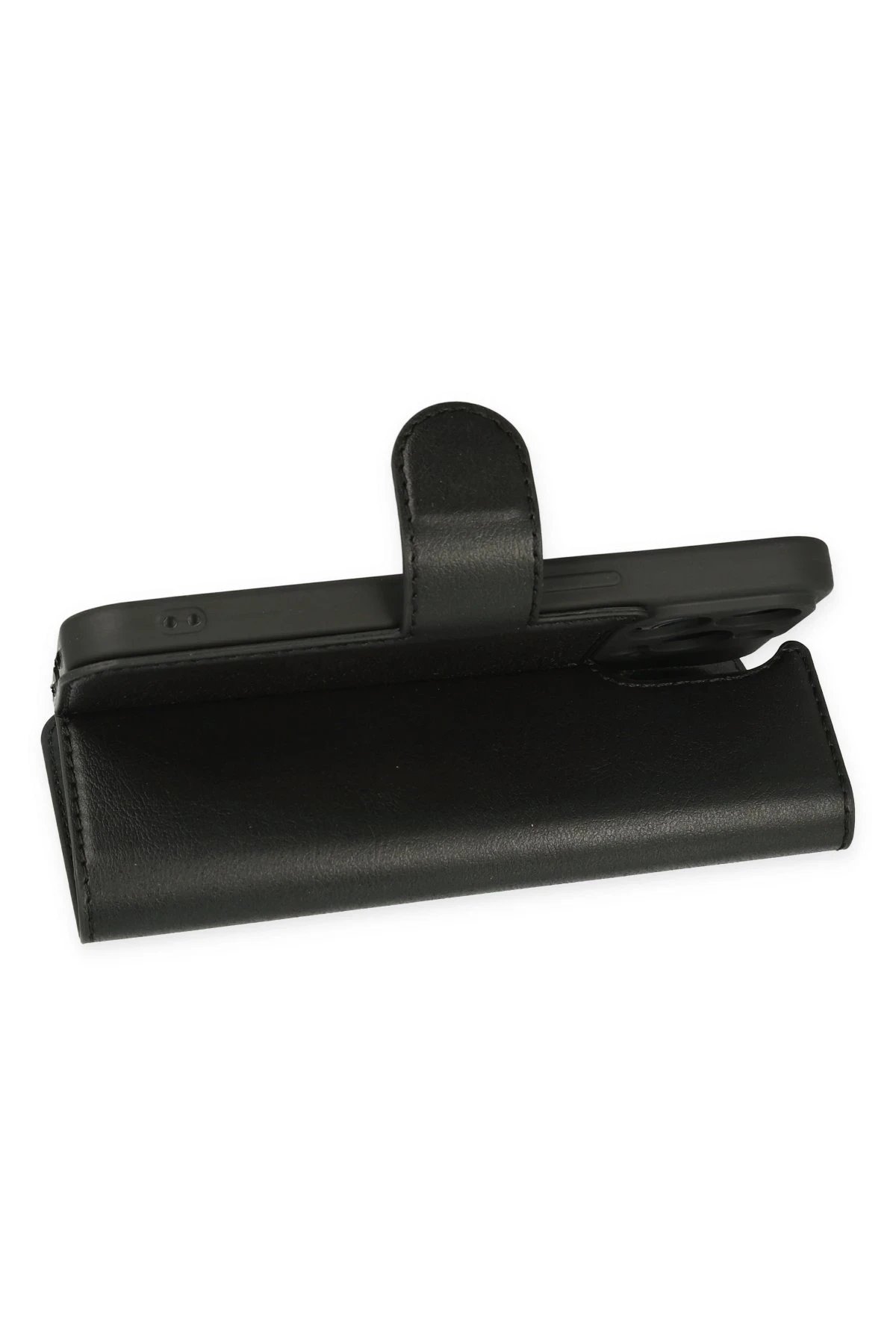 Newface iPhone 14 Pro Kılıf Trend S Plus Kapaklı Kılıf - Siyah