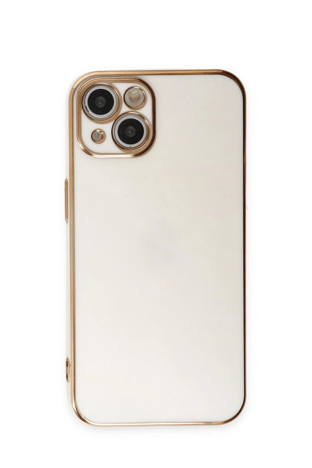 Newface iPhone 15 Kılıf Volet Silikon - Beyaz