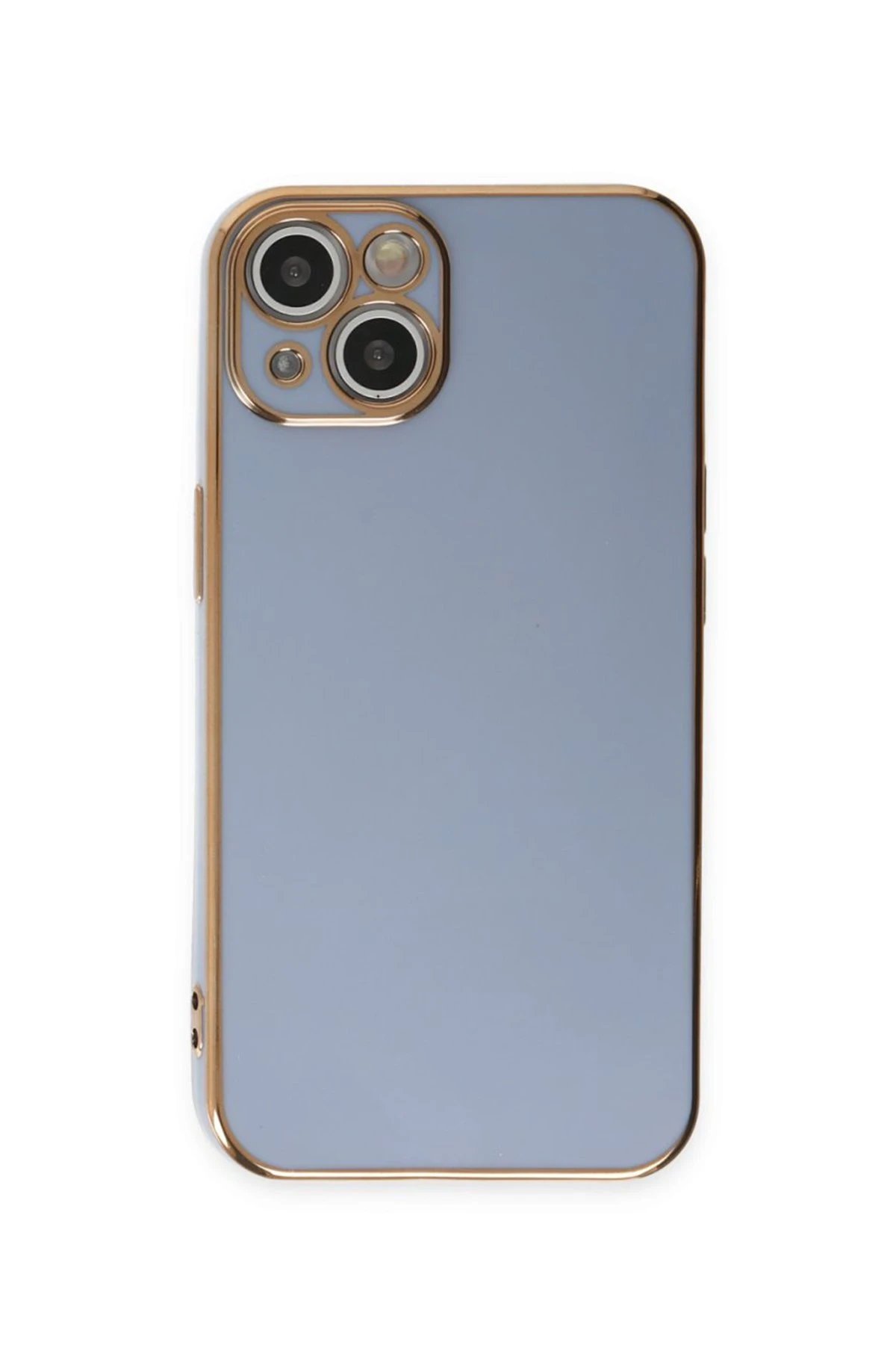 Newface iPhone 15 Kılıf Volet Silikon - Mavi