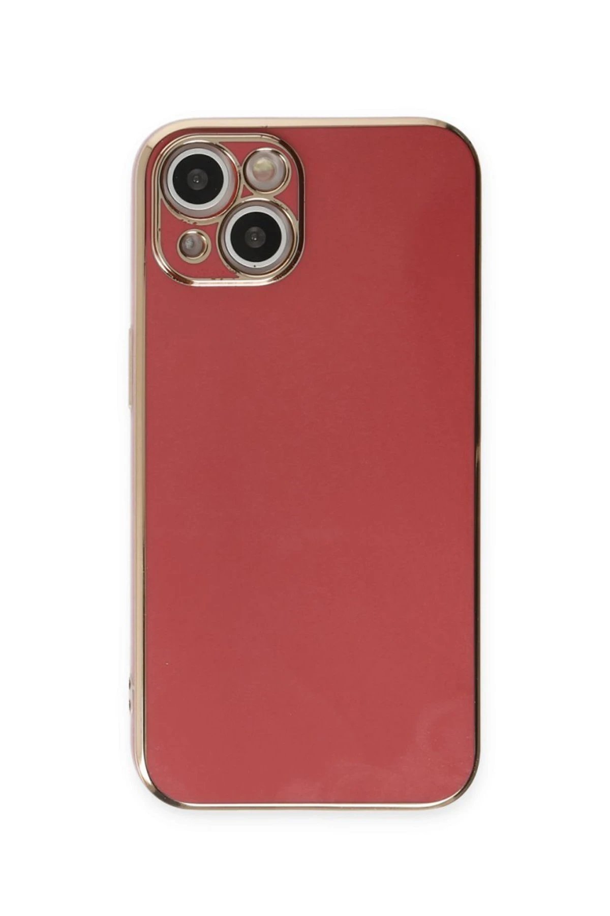 Newface iPhone 15 Kılıf Volet Silikon - Kırmızı