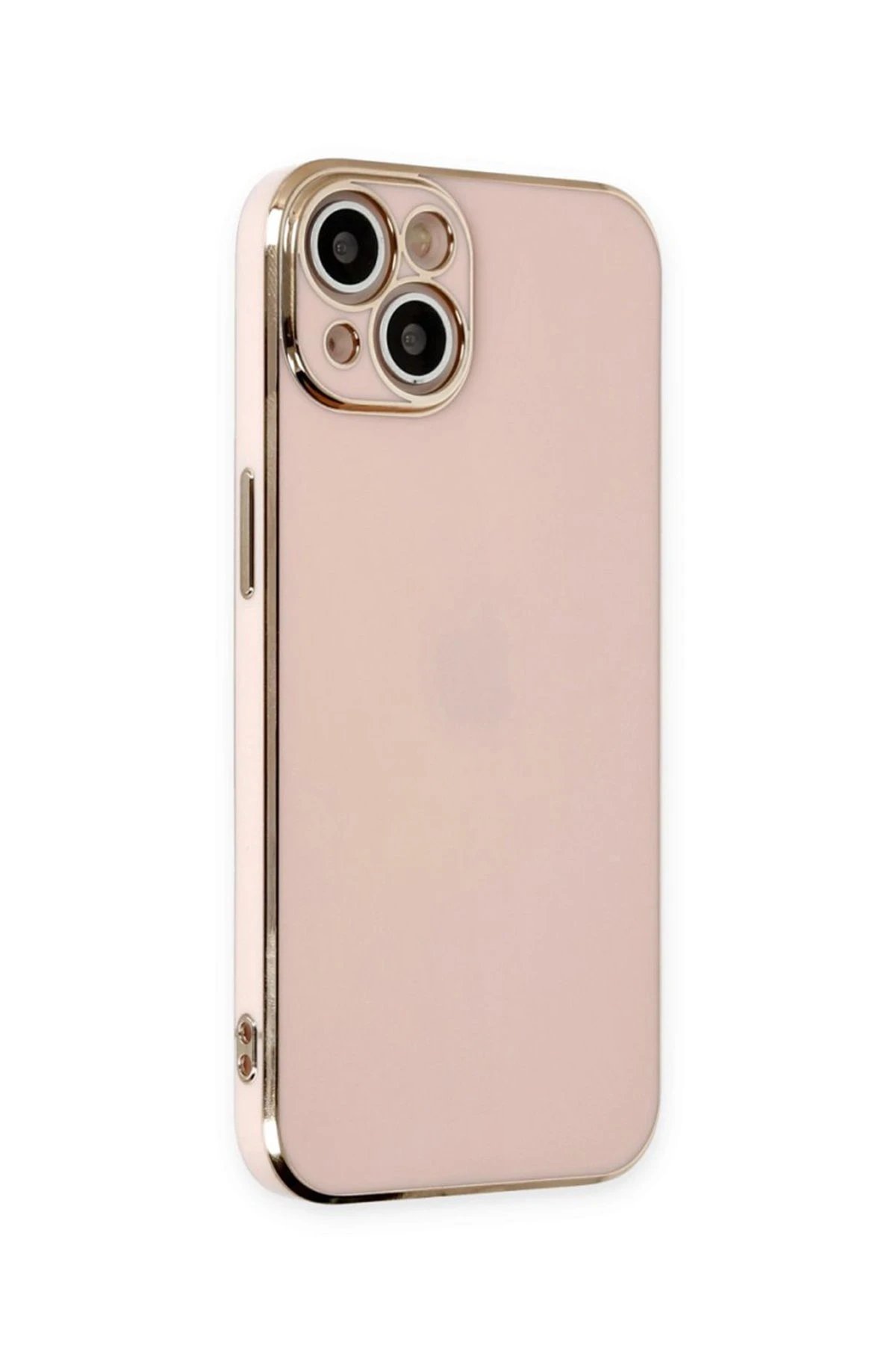 Newface iPhone 15 Kılıf Volet Silikon - Pembe