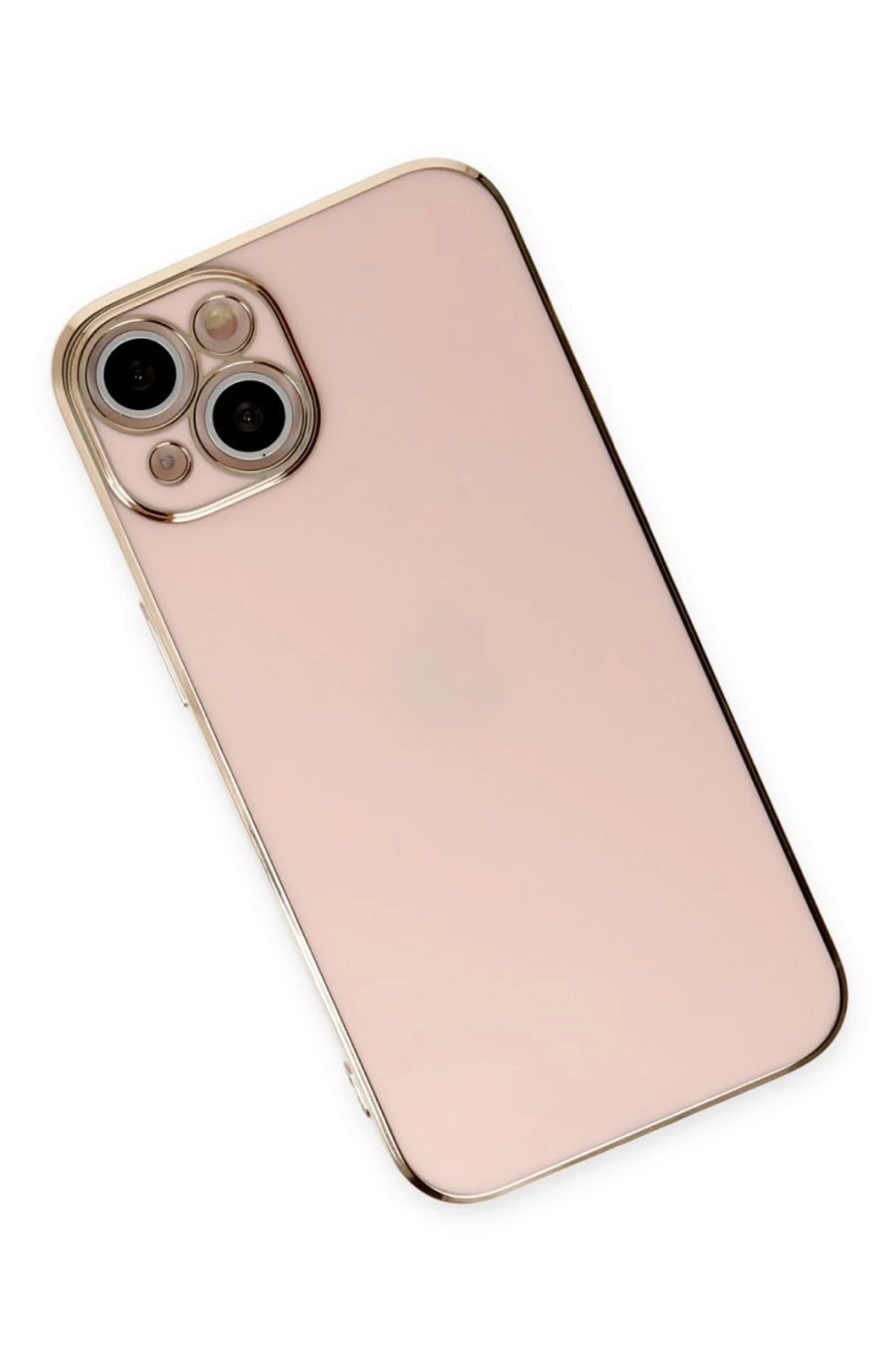 Newface iPhone 15 Kılıf Volet Silikon - Pembe