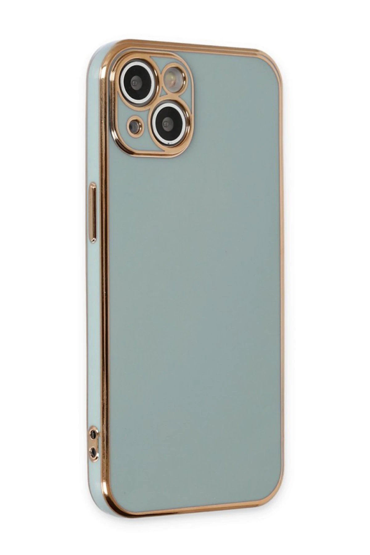 Newface iPhone 15 Kılıf Volet Silikon - Açık Yeşil