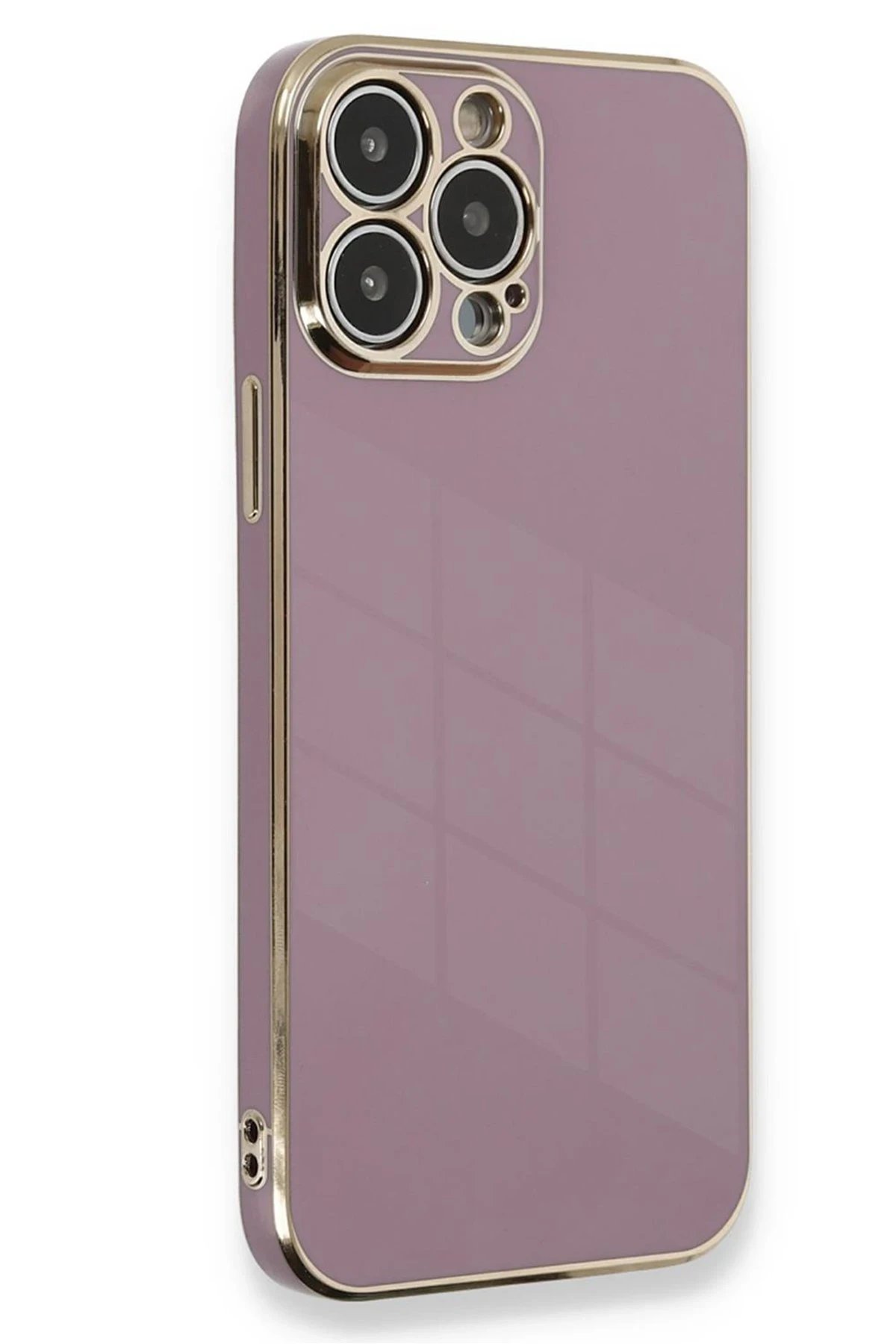 Newface iPhone 15 Pro Kılıf Volet Silikon - Mor