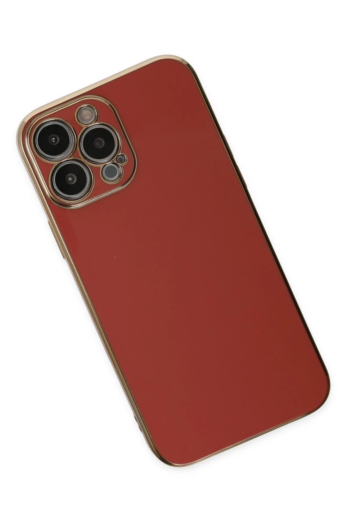 Newface iPhone 15 Pro Max Kılıf Volet Silikon - Kırmızı