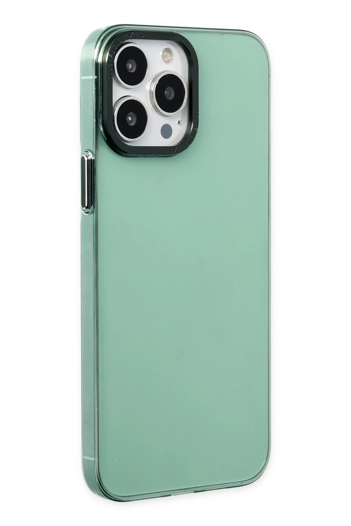 Newface iPhone 14 Pro Kılıf Anka PC Sert Metal Kapak - Yeşil