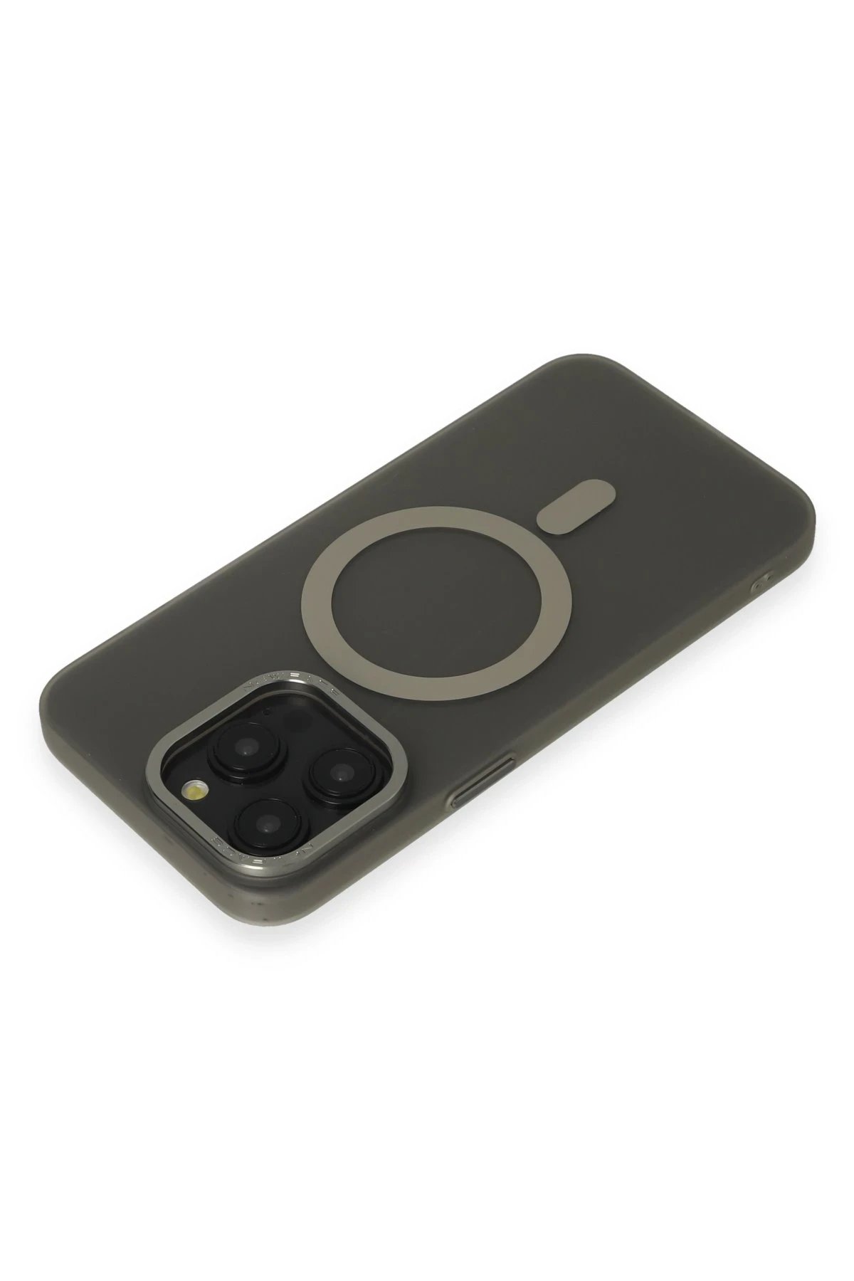 Newface iPhone 15 Pro Kılıf Lodos Magneticsafe Mat Kapak - Titan Gri