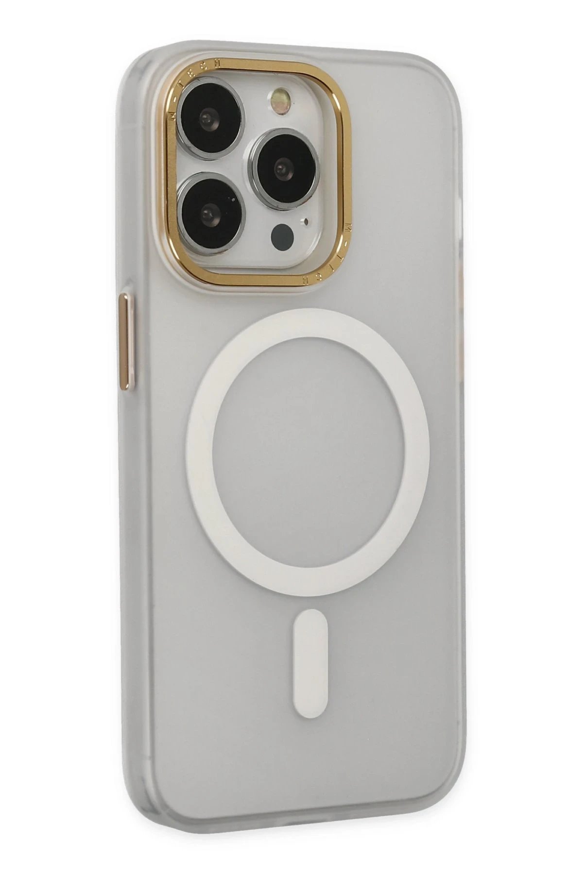 Newface iPhone 15 Pro Max Kılıf Lodos Magneticsafe Mat Kapak - Şeffaf