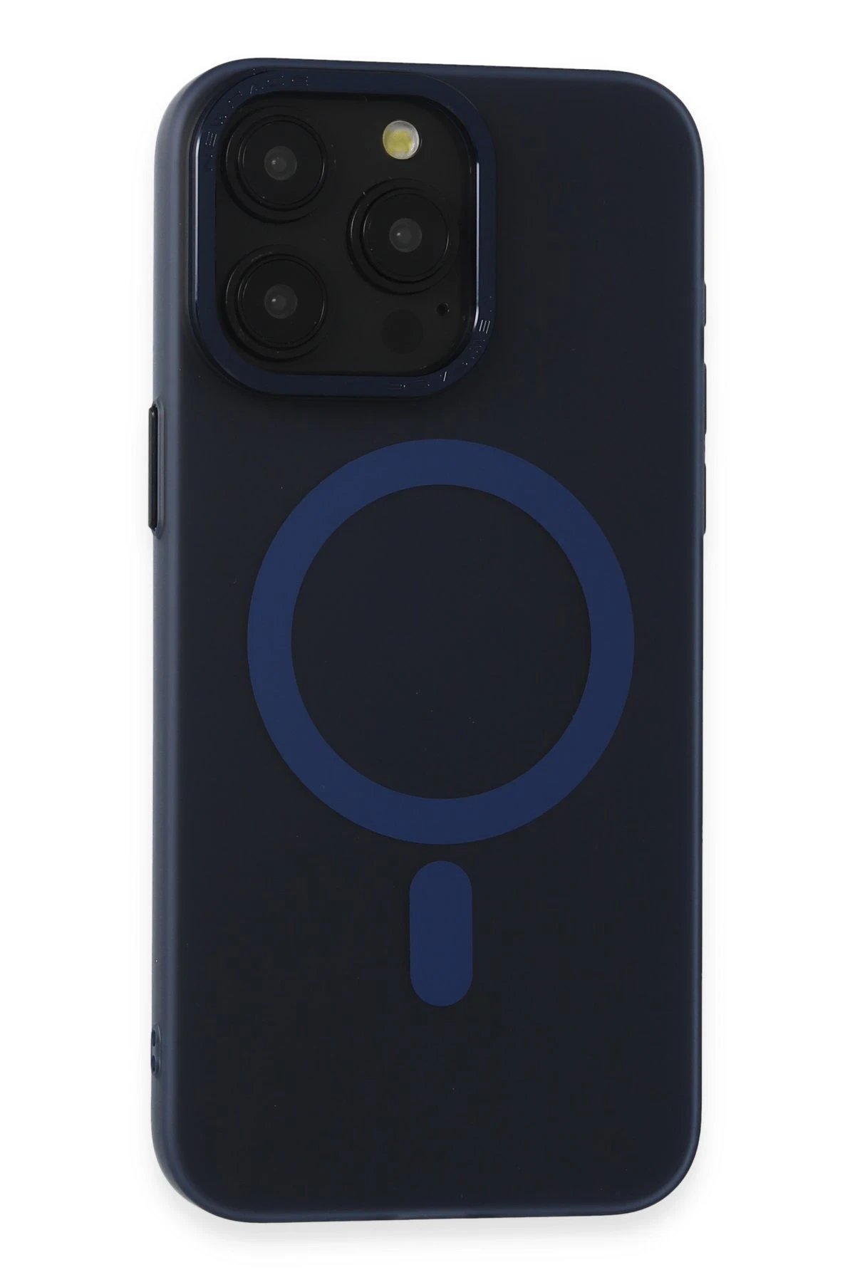 Newface iPhone 15 Pro Max Kılıf Lodos Magneticsafe Mat Kapak - Mavi