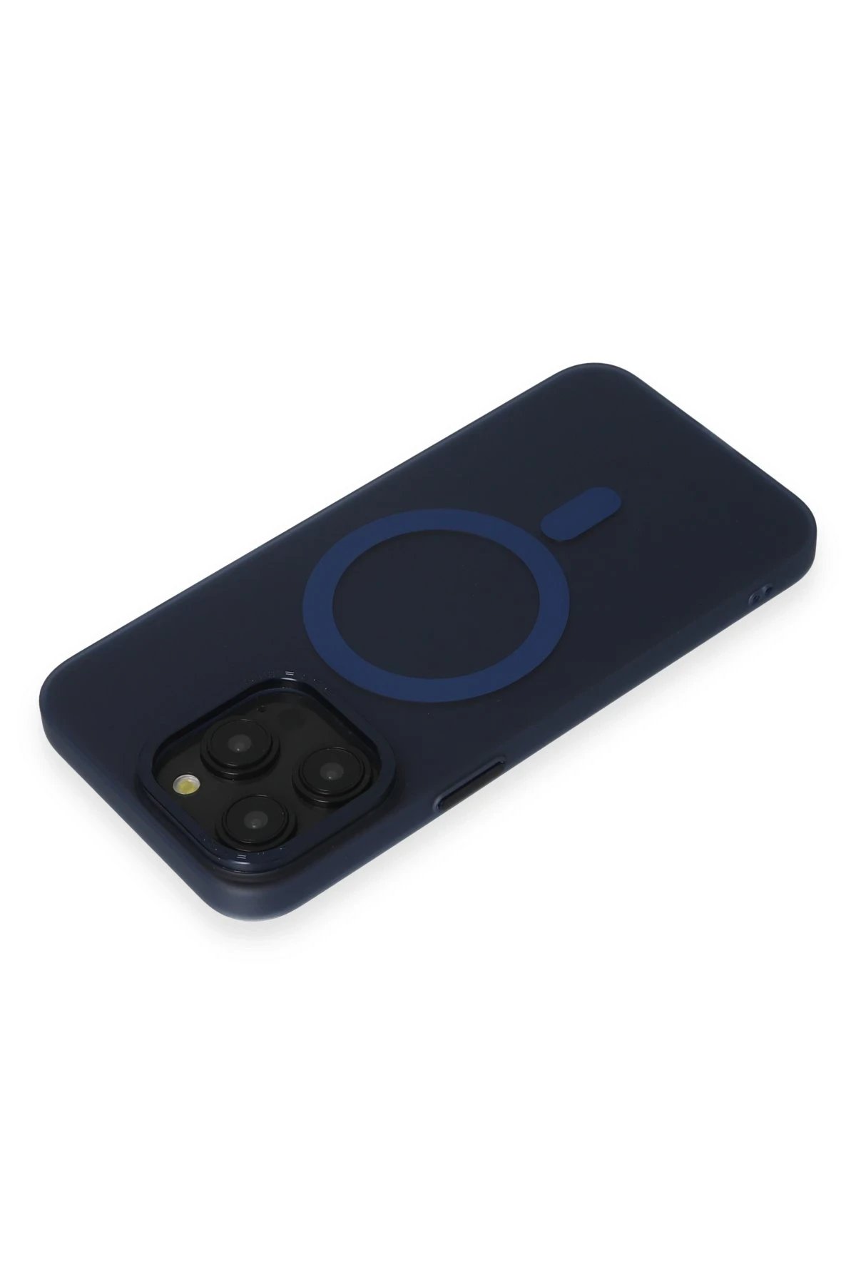 Newface iPhone 15 Pro Max Kılıf Lodos Magneticsafe Mat Kapak - Mavi