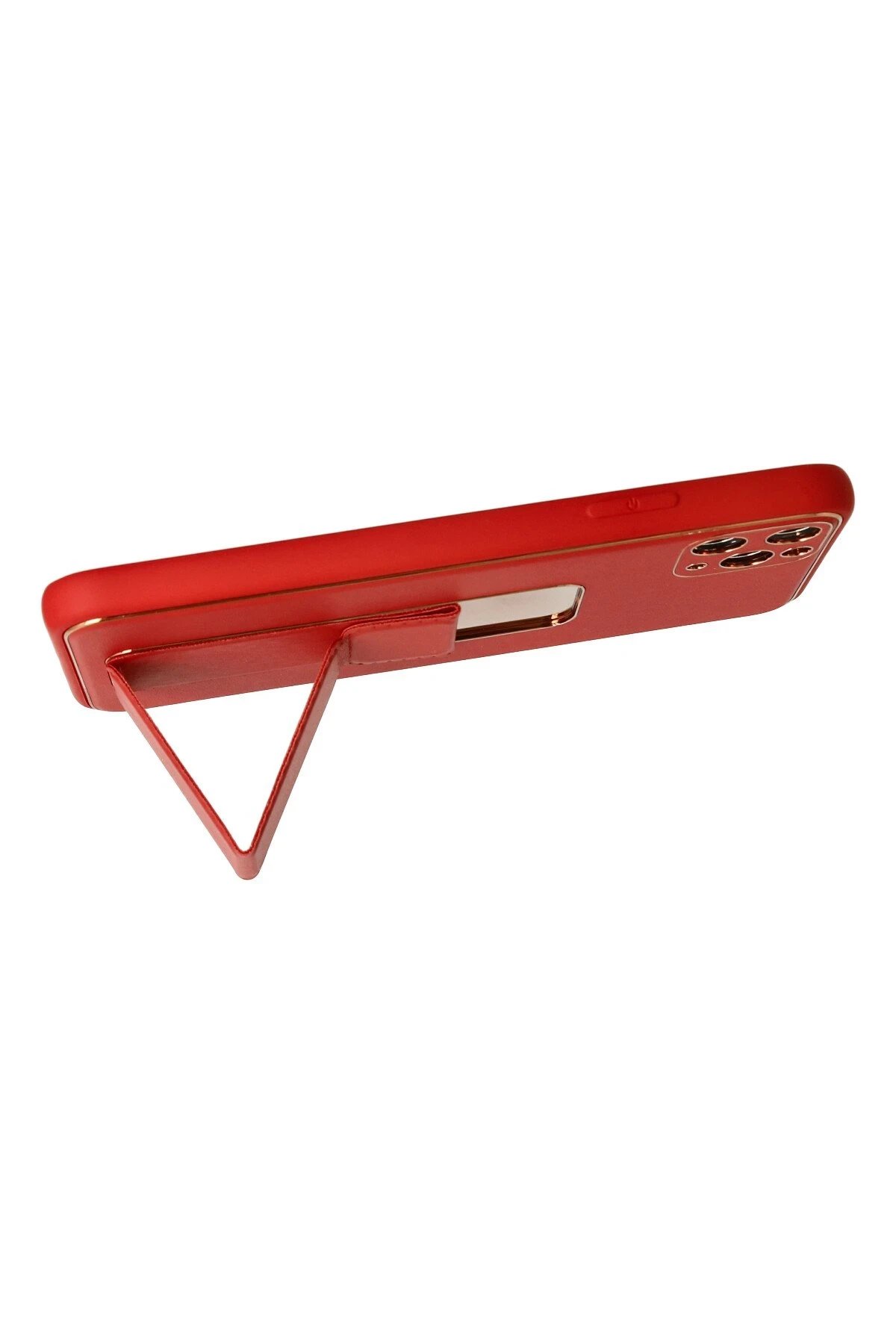 Newface iPhone 11 Pro Max Kılıf Coco Deri Standlı Kapak - Kırmızı