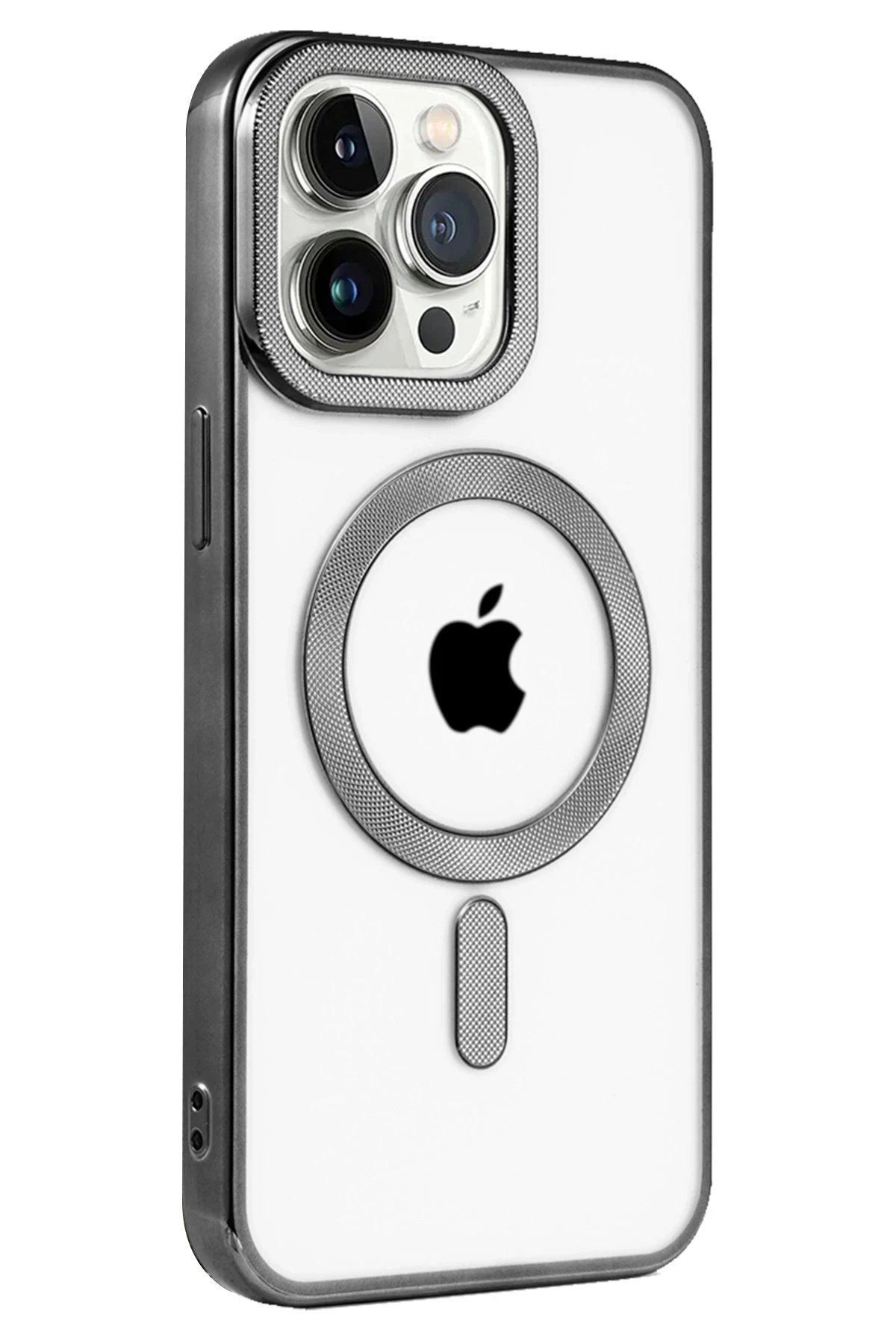 Newface iPhone 14 Pro Kılıf Kronos Magsafe Kapak - Siyah