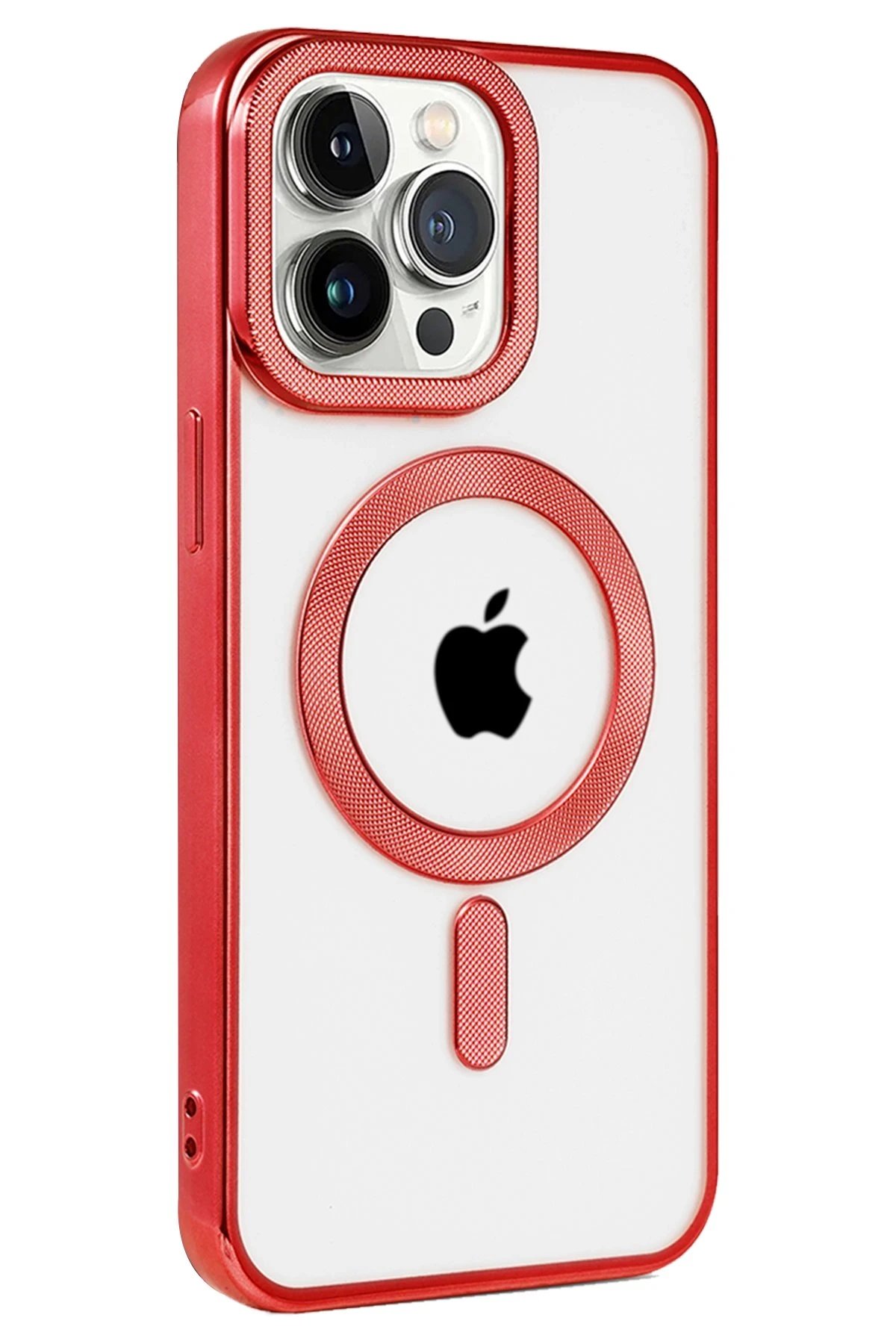 Newface iPhone 14 Pro Kılıf Kronos Magsafe Kapak - Kırmızı