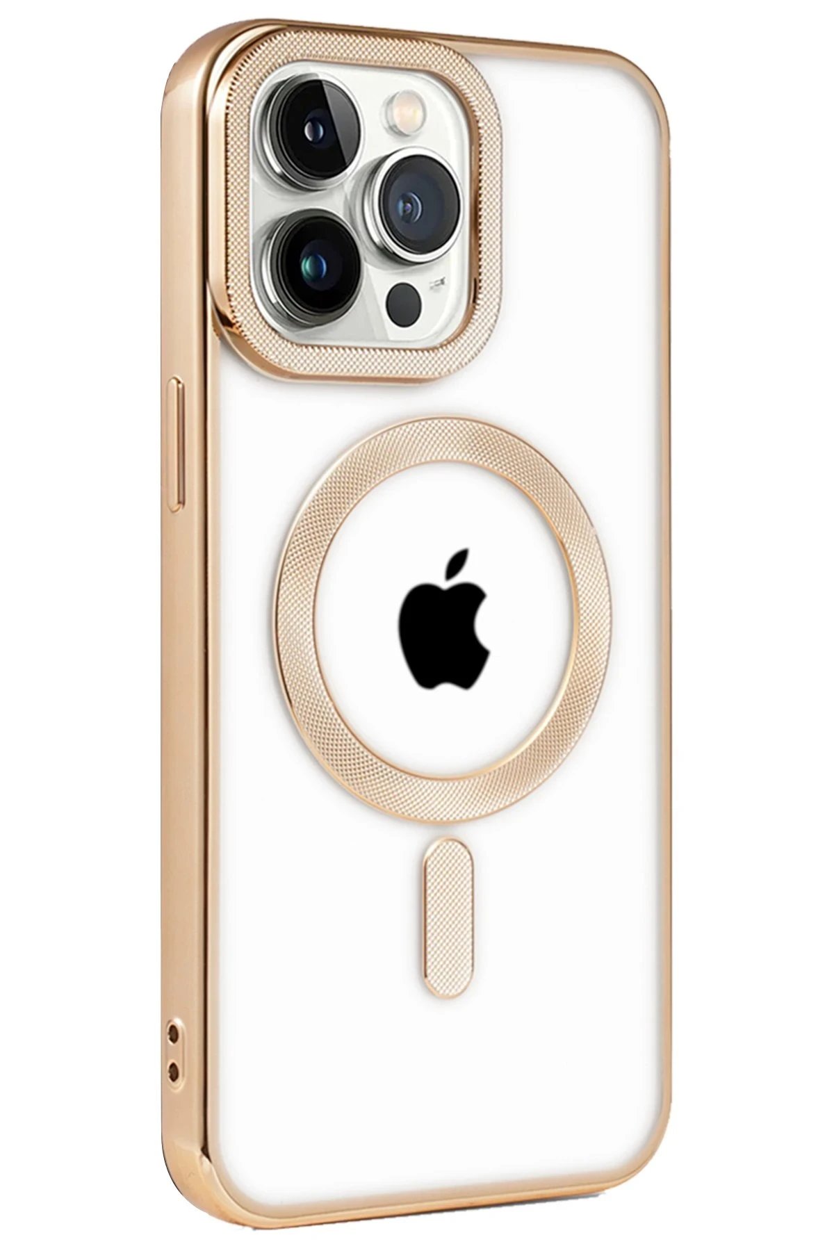 Newface iPhone 14 Pro Kılıf Kronos Magsafe Kapak - Gold