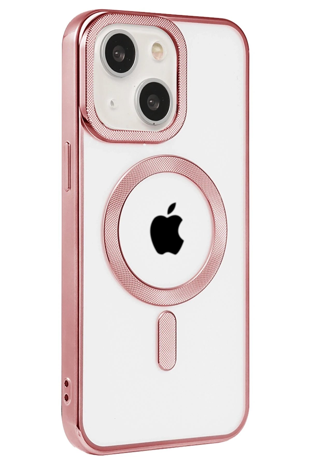 Newface iPhone 15 Kılıf Kronos Magsafe Kapak - Rose Gold