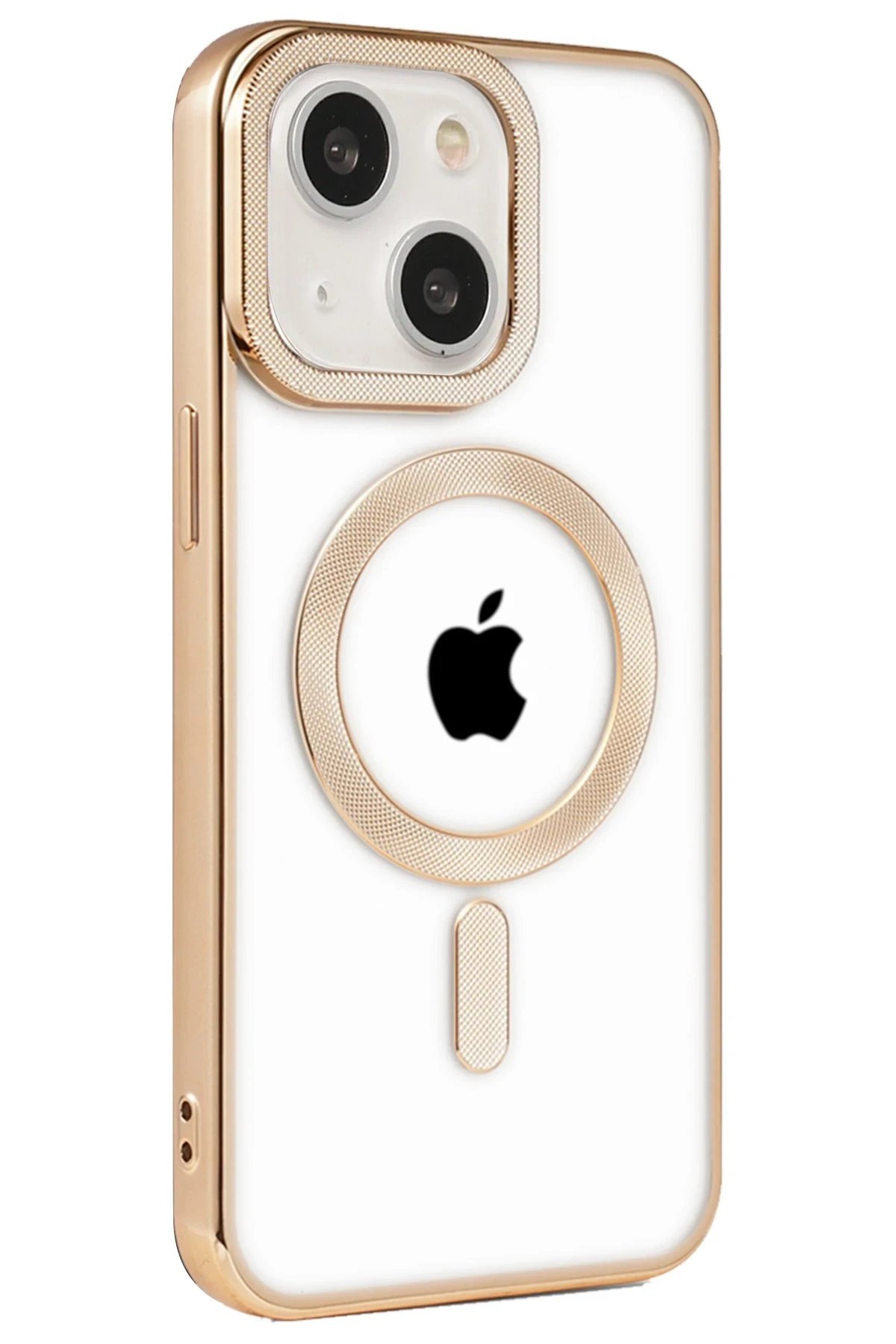 Newface iPhone 15 Kılıf Kronos Magsafe Kapak - Gold