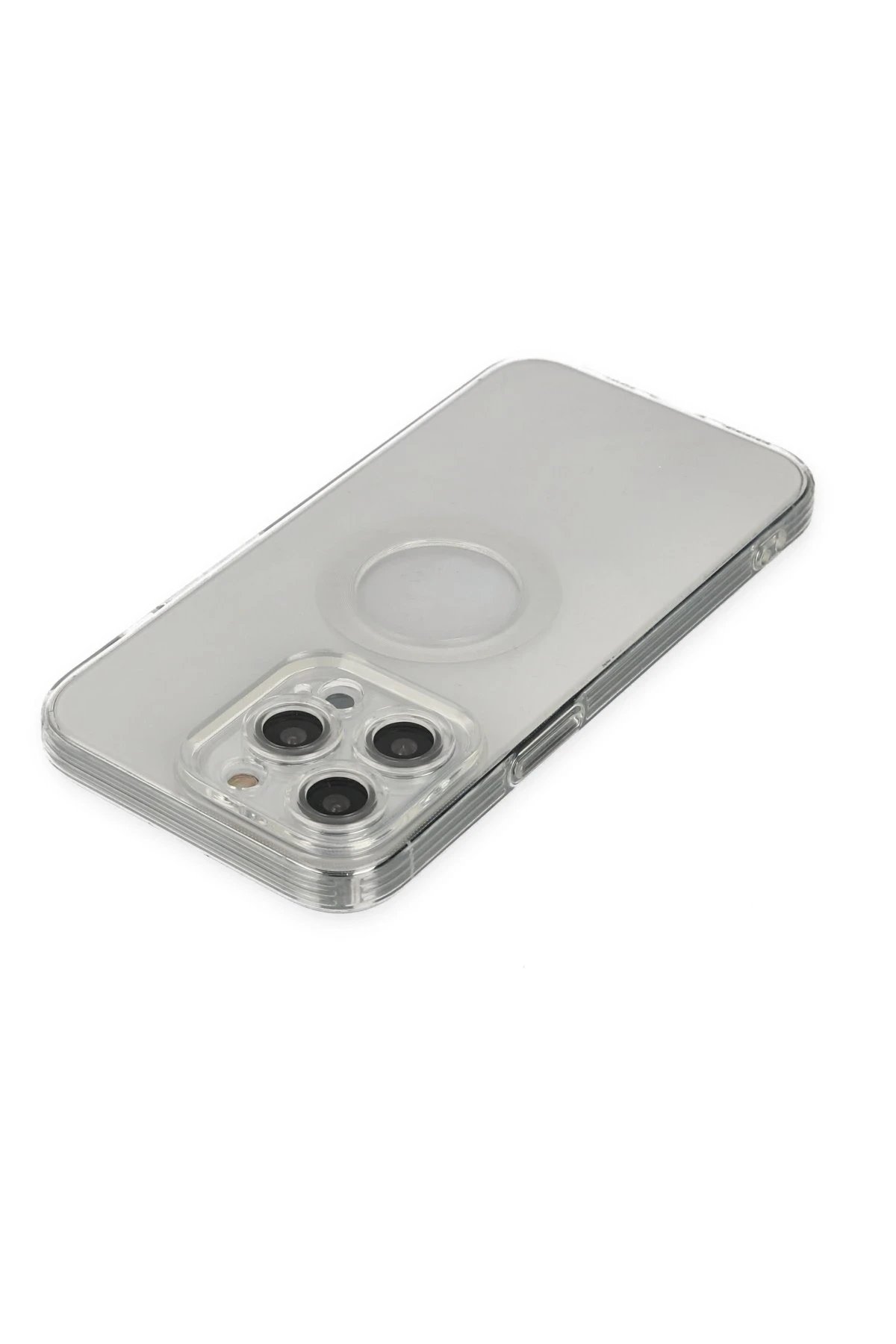 Newface iPhone 13 Pro Kılıf Santa Lens Silikon - Şeffaf