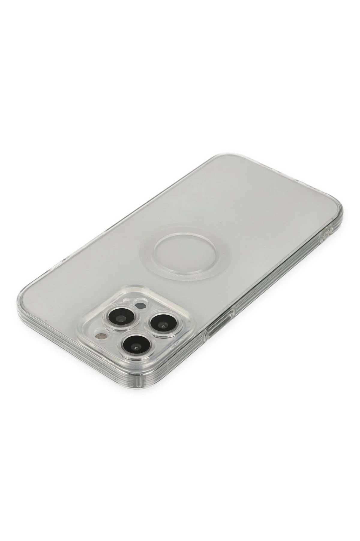 Newface iPhone 13 Pro Max Kılıf Santa Lens Silikon - Şeffaf