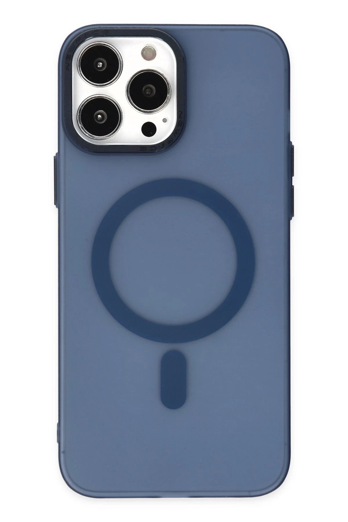 Newface iPhone 14 Pro Kılıf Lodos Magneticsafe Mat Kapak - Mavi