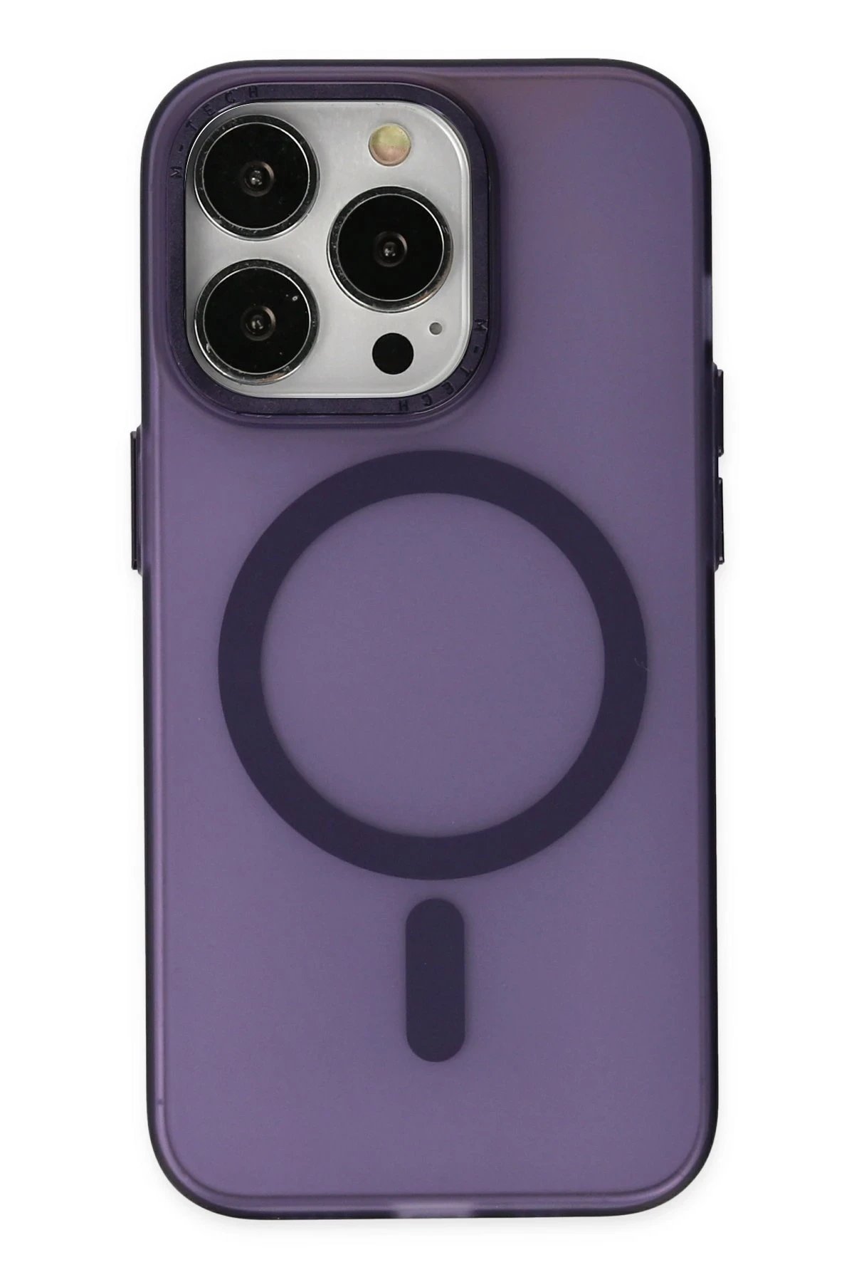 Newface iPhone 14 Pro Kılıf Lodos Magneticsafe Mat Kapak - Mor