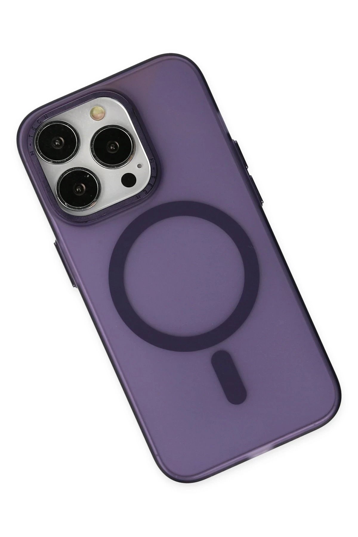 Newface iPhone 14 Pro Kılıf Lodos Magneticsafe Mat Kapak - Mor