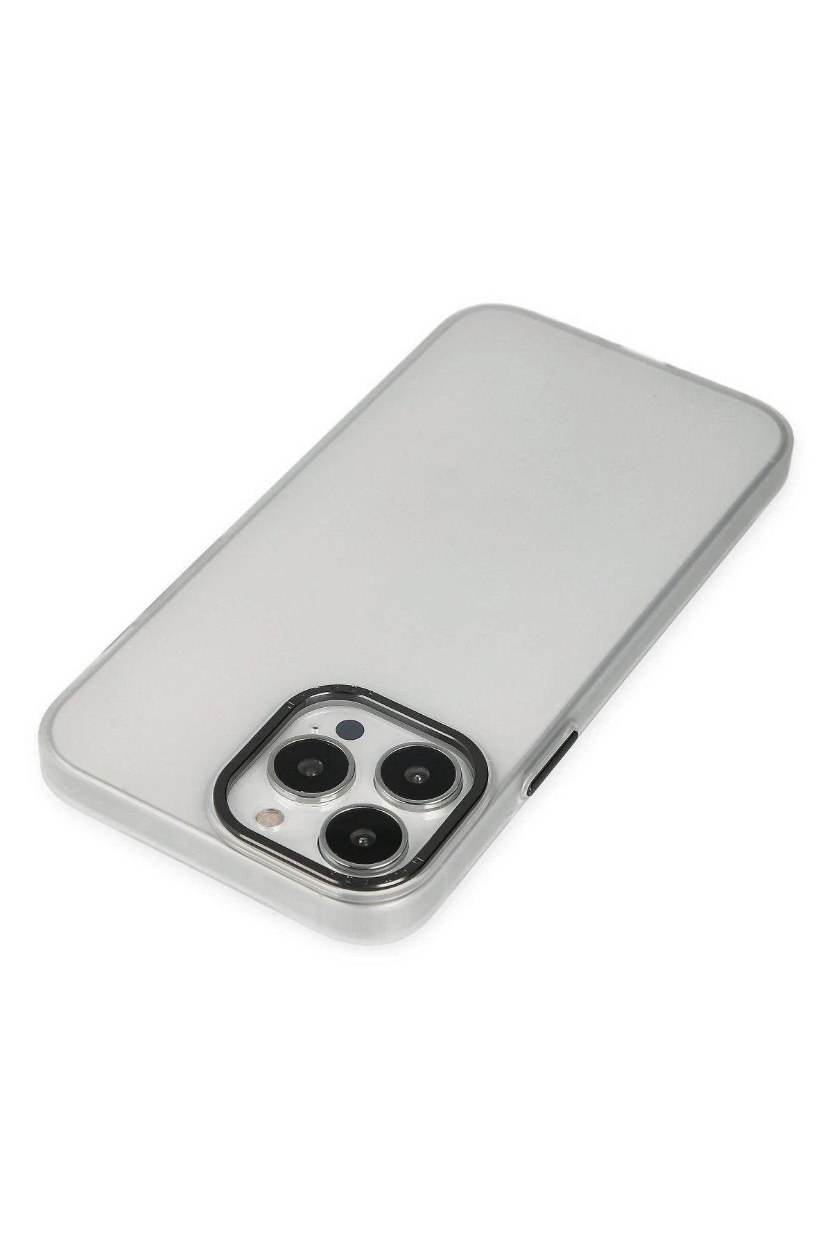 Newface iPhone 14 Pro Kılıf Modos Metal Kapak - Şeffaf