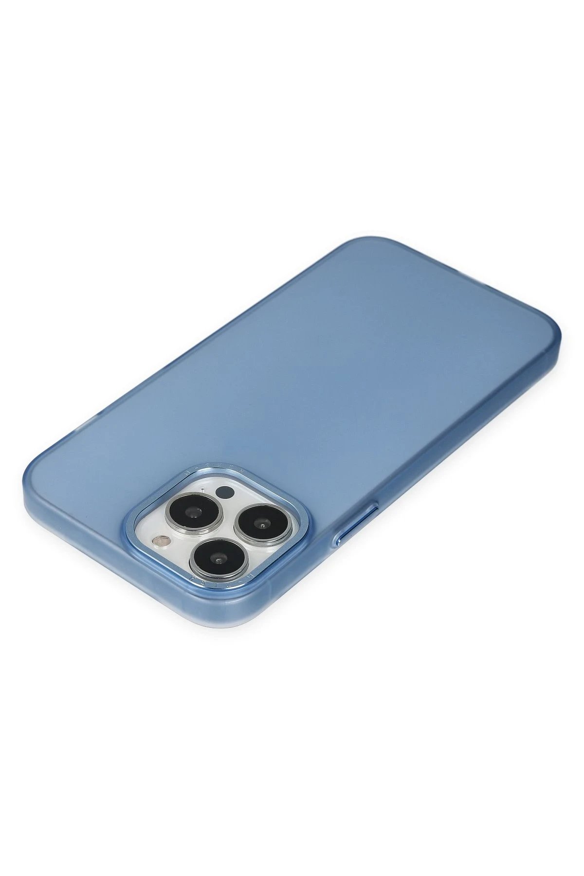 Newface iPhone 14 Pro Max Kılıf Modos Metal Kapak - Mavi