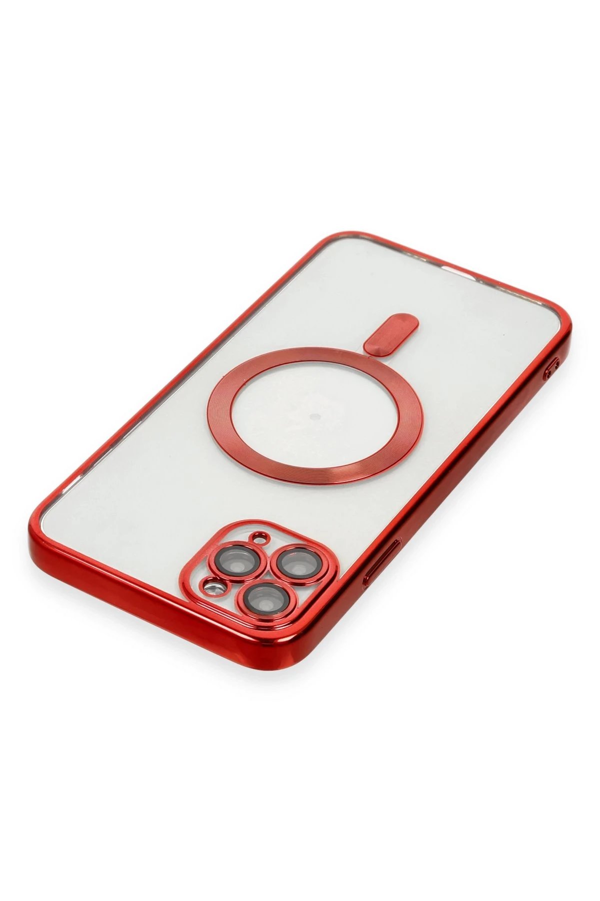 Newface iPhone 11 Pro Max Kılıf Kross Magneticsafe Kapak - Kırmızı