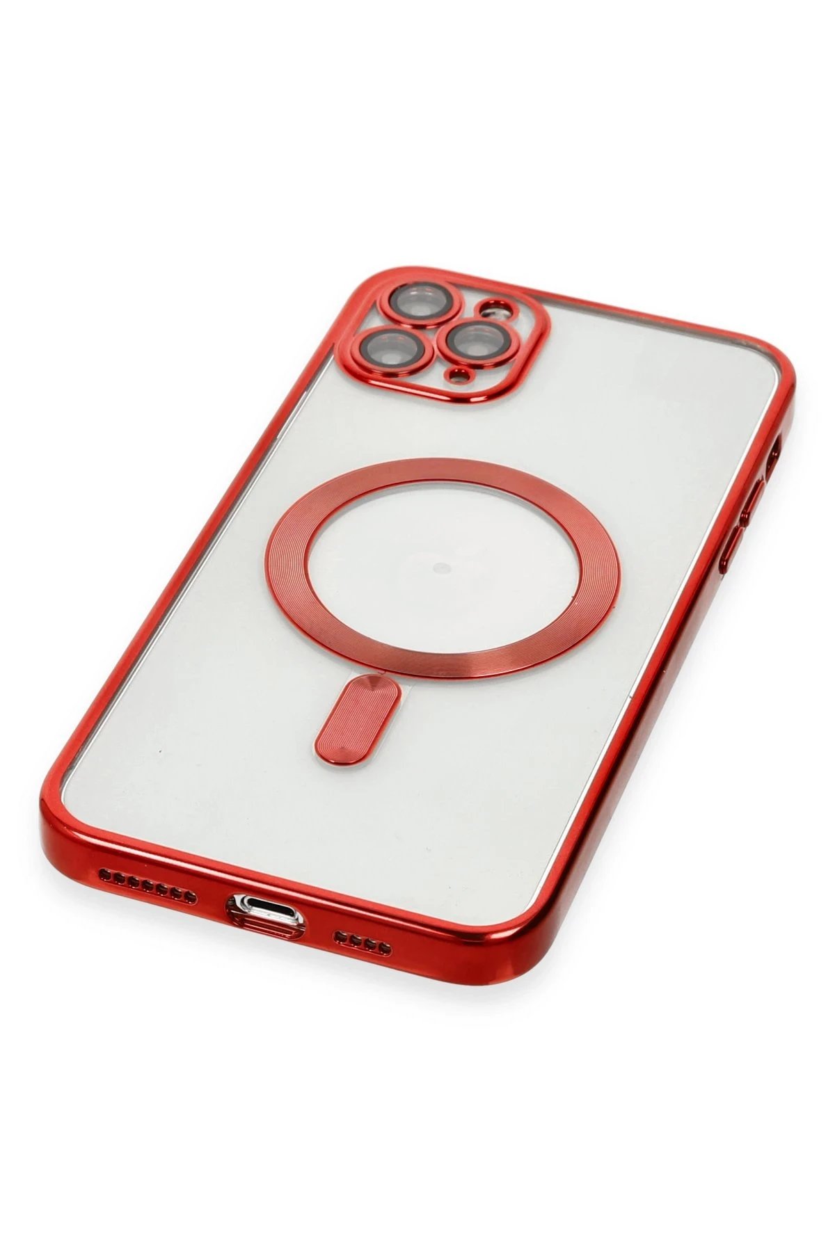 Newface iPhone 11 Pro Max Kılıf Kross Magneticsafe Kapak - Kırmızı