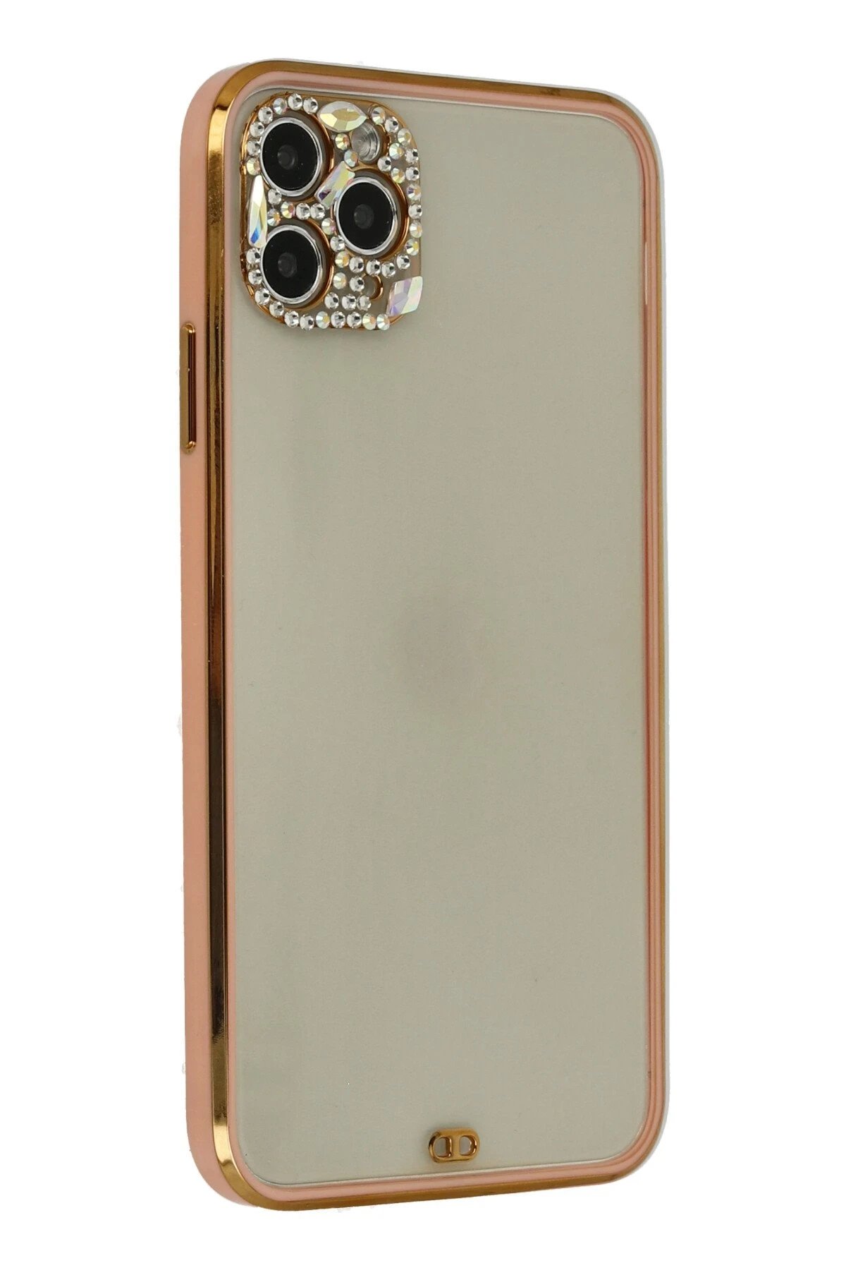 Newface iPhone 11 Pro Kılıf Liva Taşlı Silikon - Pembe