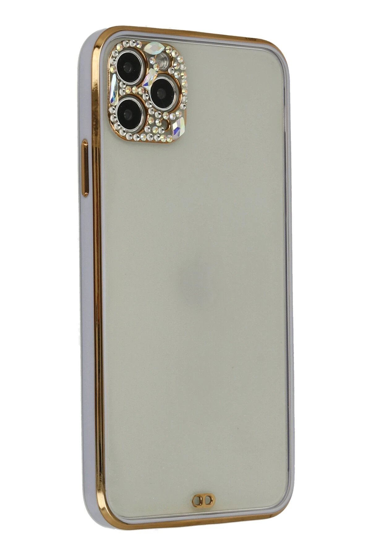 Newface iPhone 11 Pro Kılıf Liva Taşlı Silikon - Mor