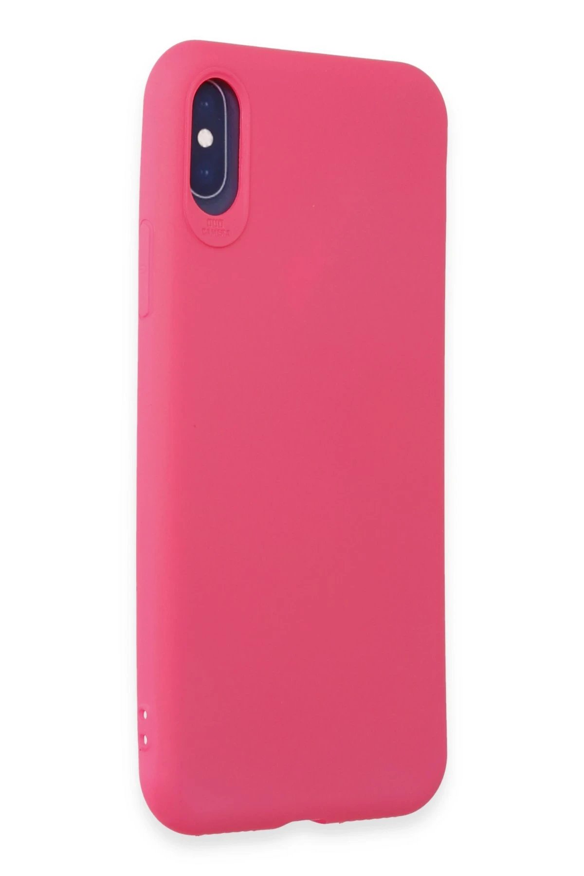 Newface iPhone X Kılıf First Silikon - Pembe