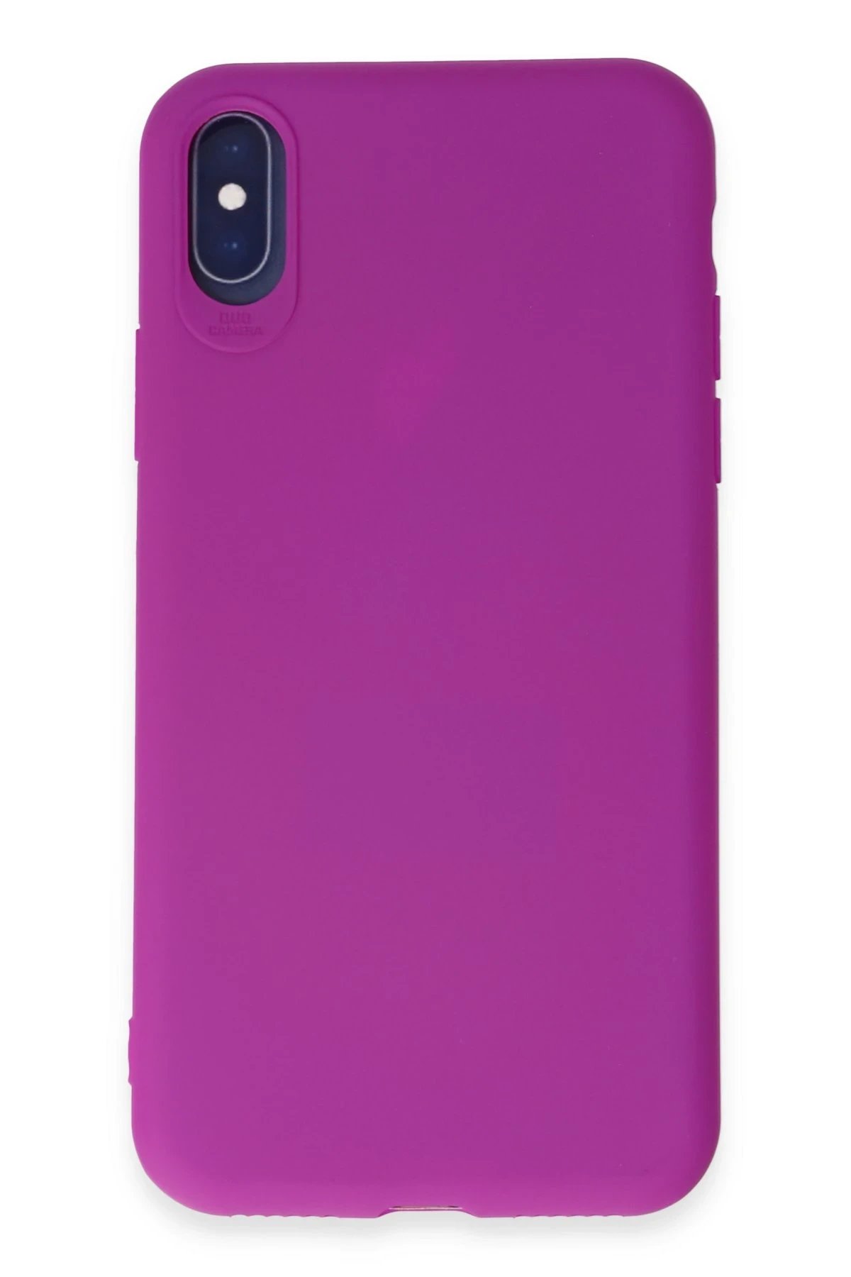 Newface iPhone X Kılıf First Silikon - Mor