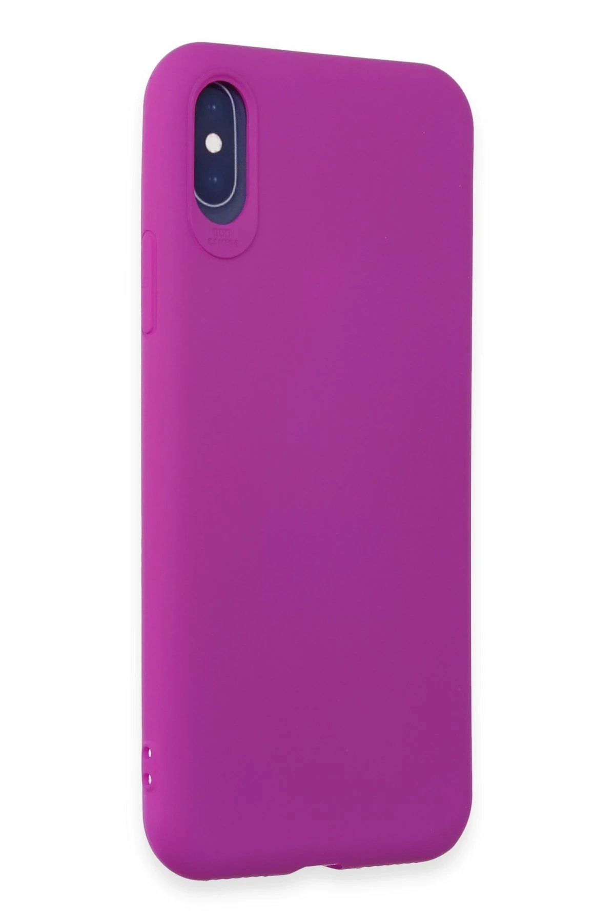 Newface iPhone X Kılıf First Silikon - Mor