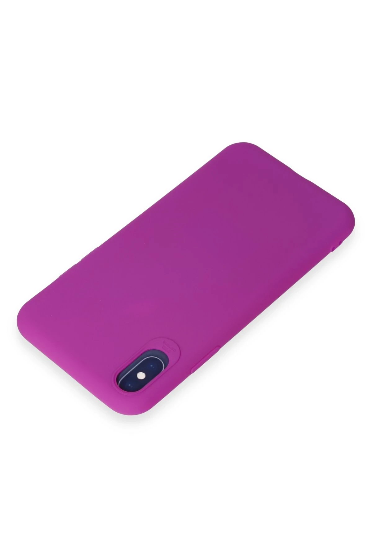 Newface iPhone X Kılıf First Silikon - Mor