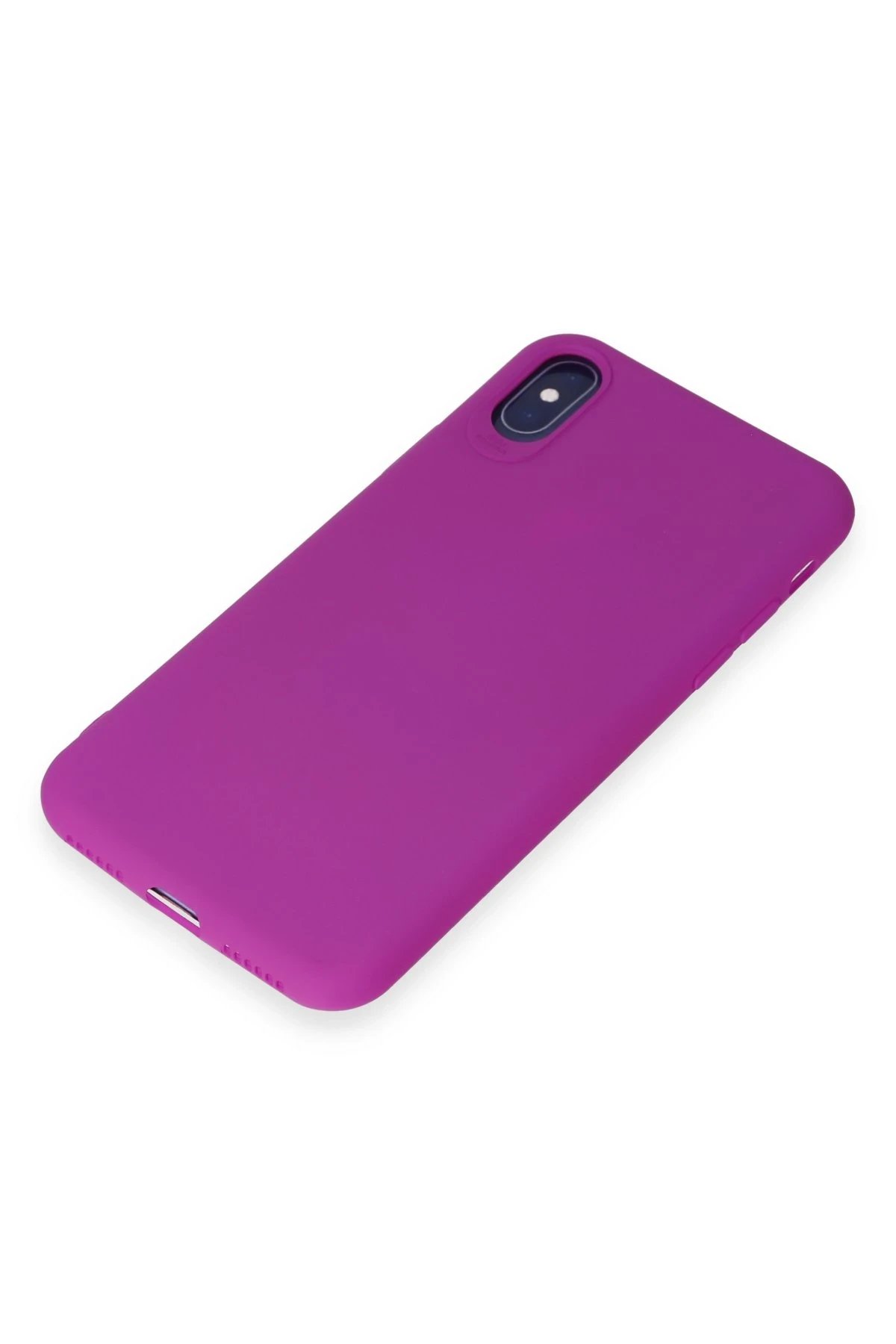 Newface iPhone X Kılıf First Silikon - Mor