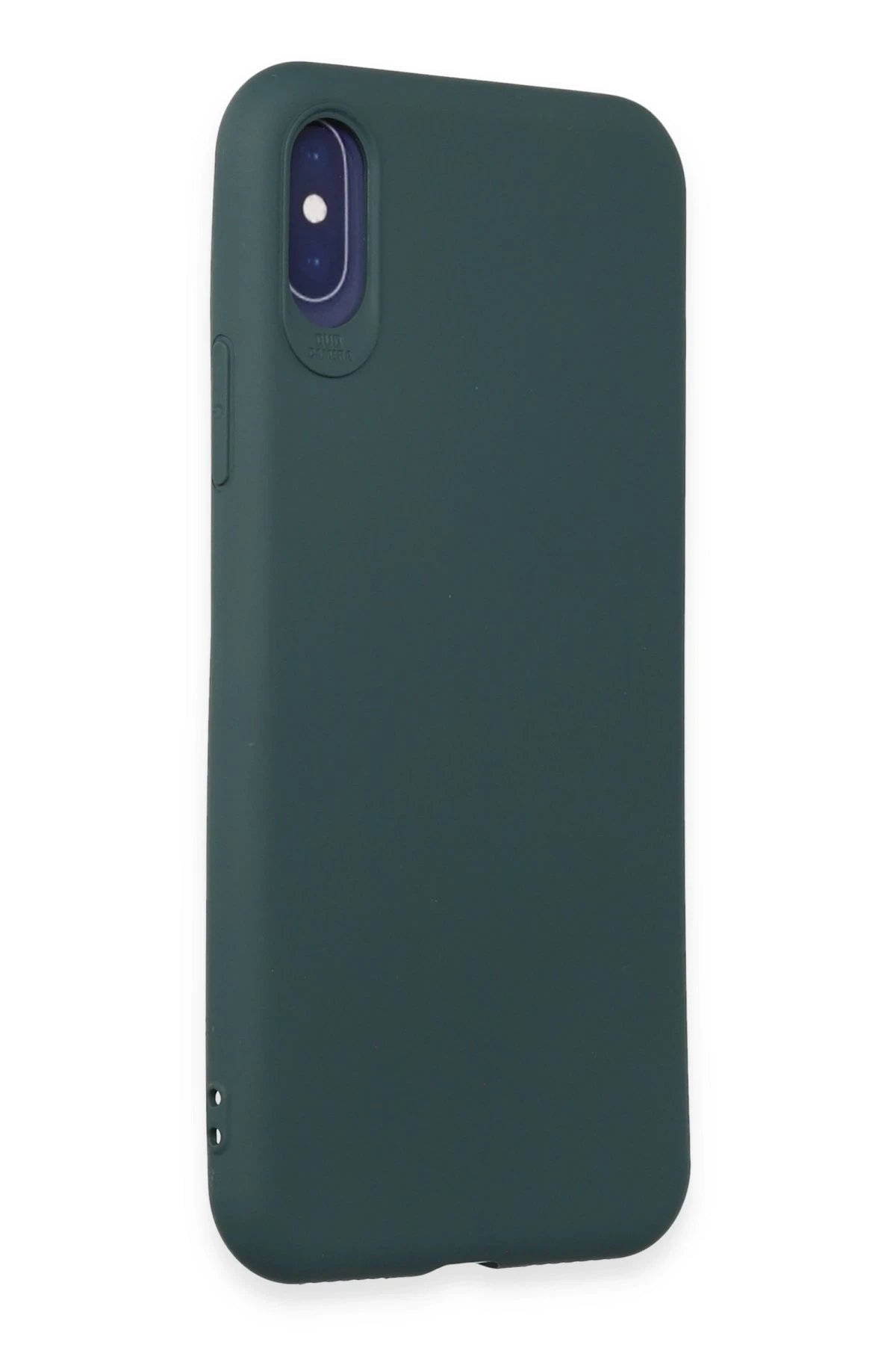 Newface iPhone X Kılıf First Silikon - Koyu Yeşil