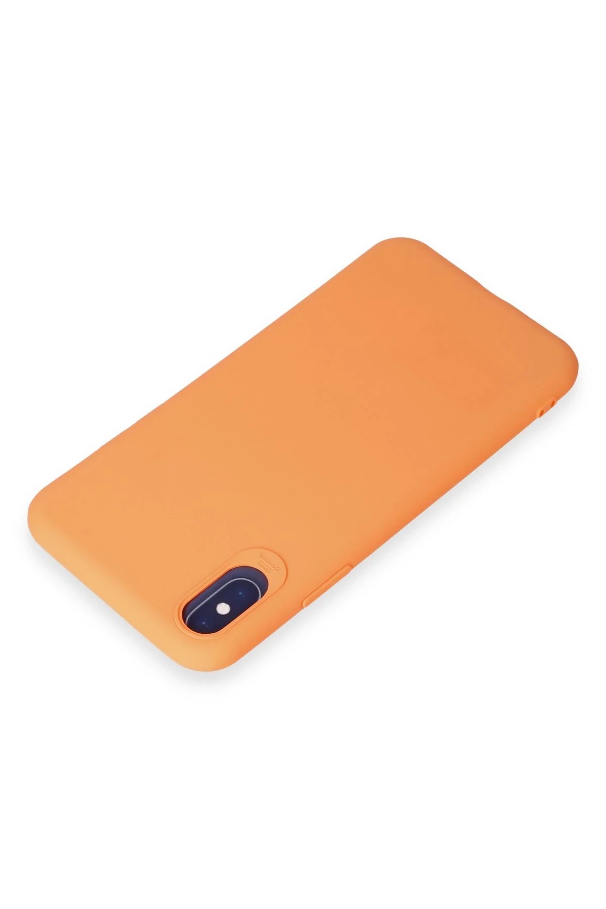 Newface iPhone X Kılıf First Silikon - Turuncu