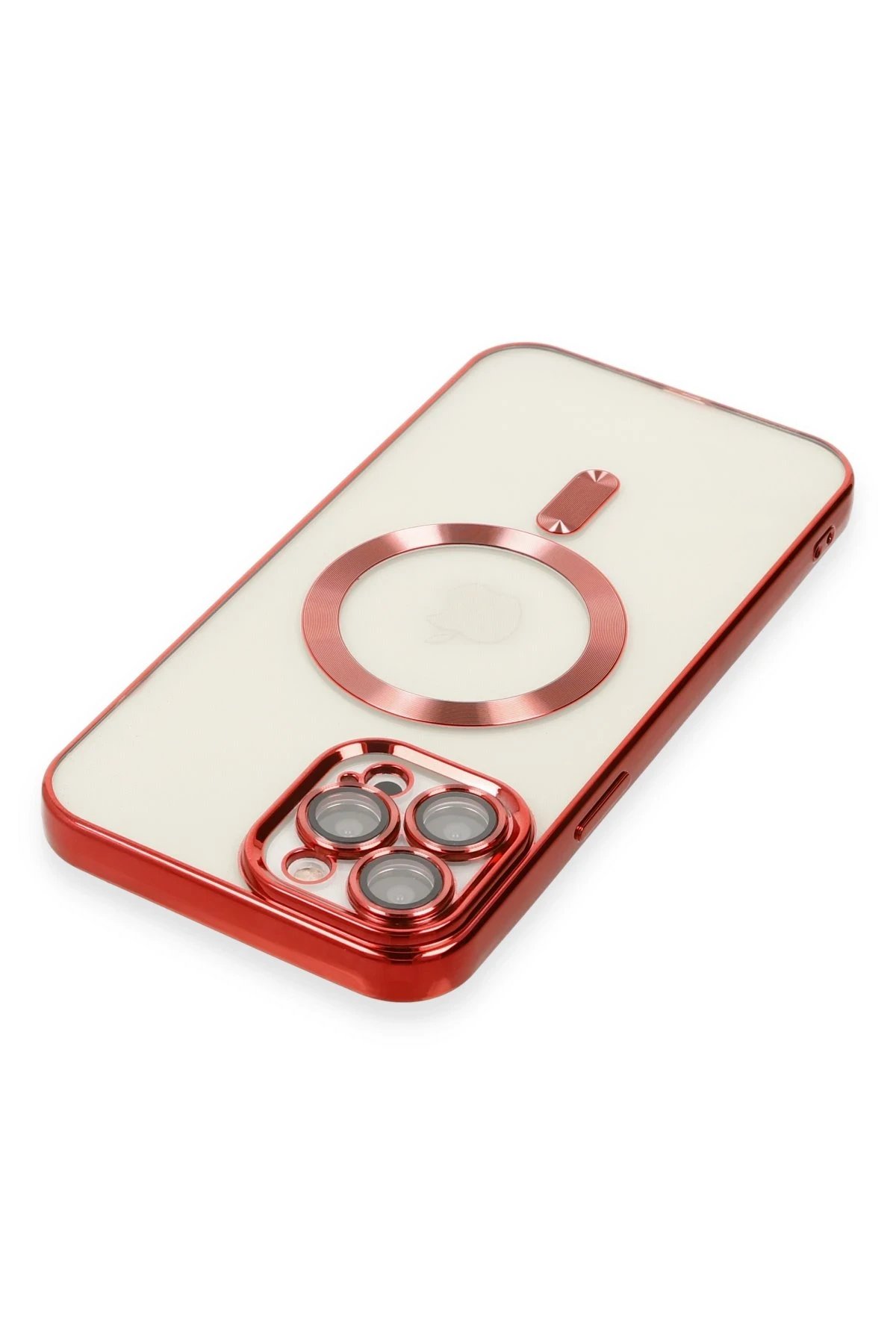 Newface iPhone 12 Pro Max Kılıf Kross Magneticsafe Kapak - Kırmızı