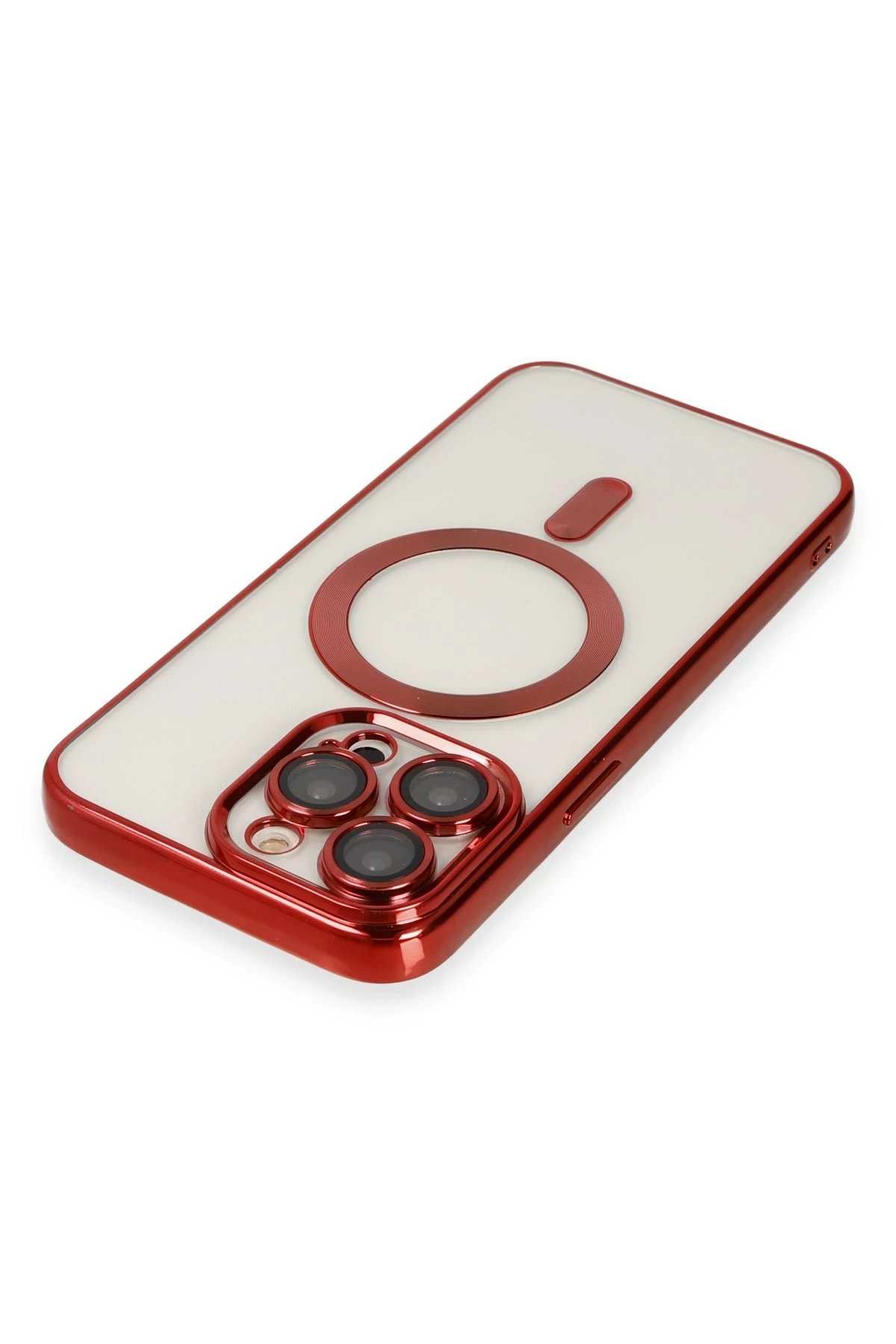 Newface iPhone 13 Pro Kılıf Kross Magneticsafe Kapak - Kırmızı