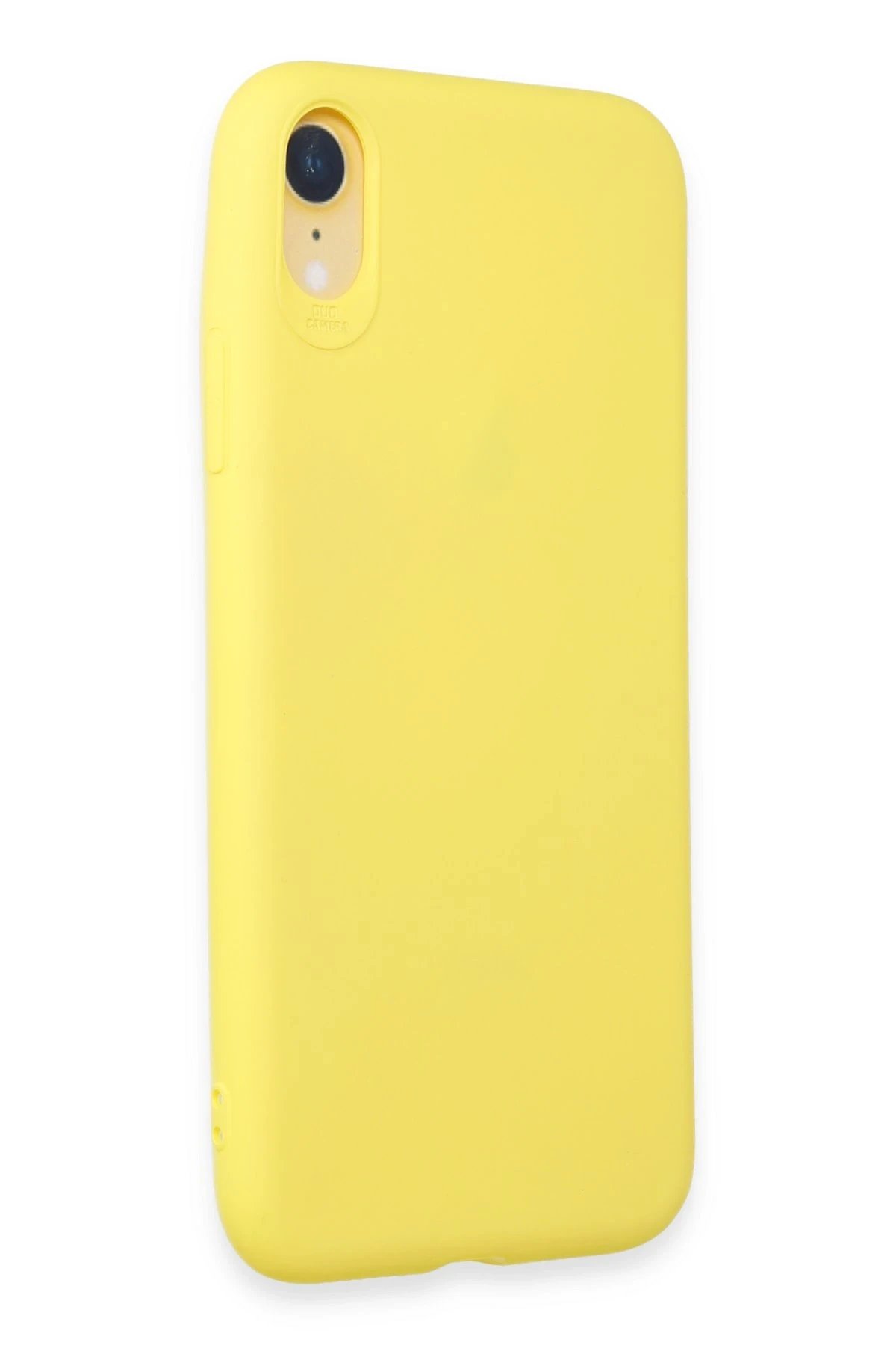 Newface iPhone XR Kılıf First Silikon - Sarı