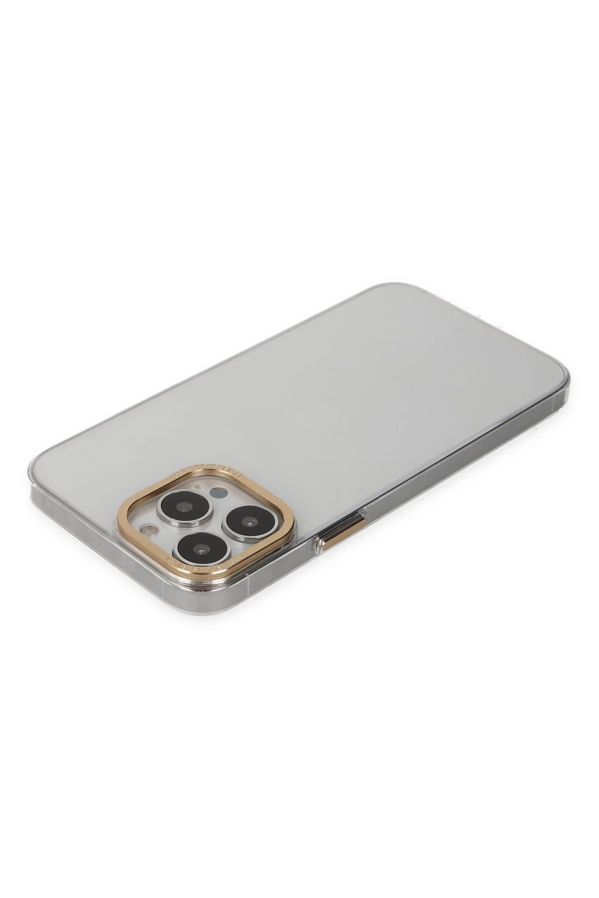 Newface iPhone 13 Pro Kılıf Anka PC Sert Metal Kapak - Şeffaf