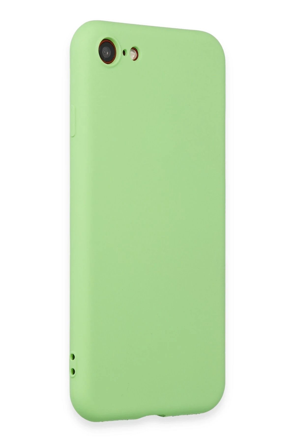 Newface iPhone 7 Kılıf First Silikon - Açık Yeşil