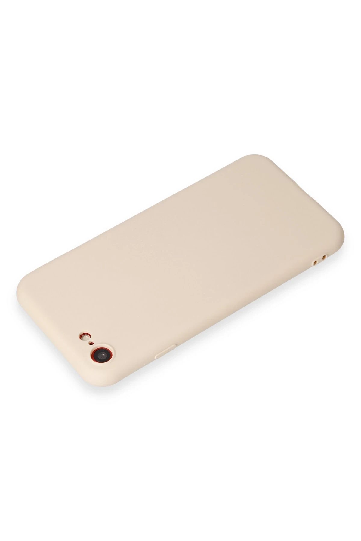 Newface iPhone 7 Kılıf First Silikon - Krem